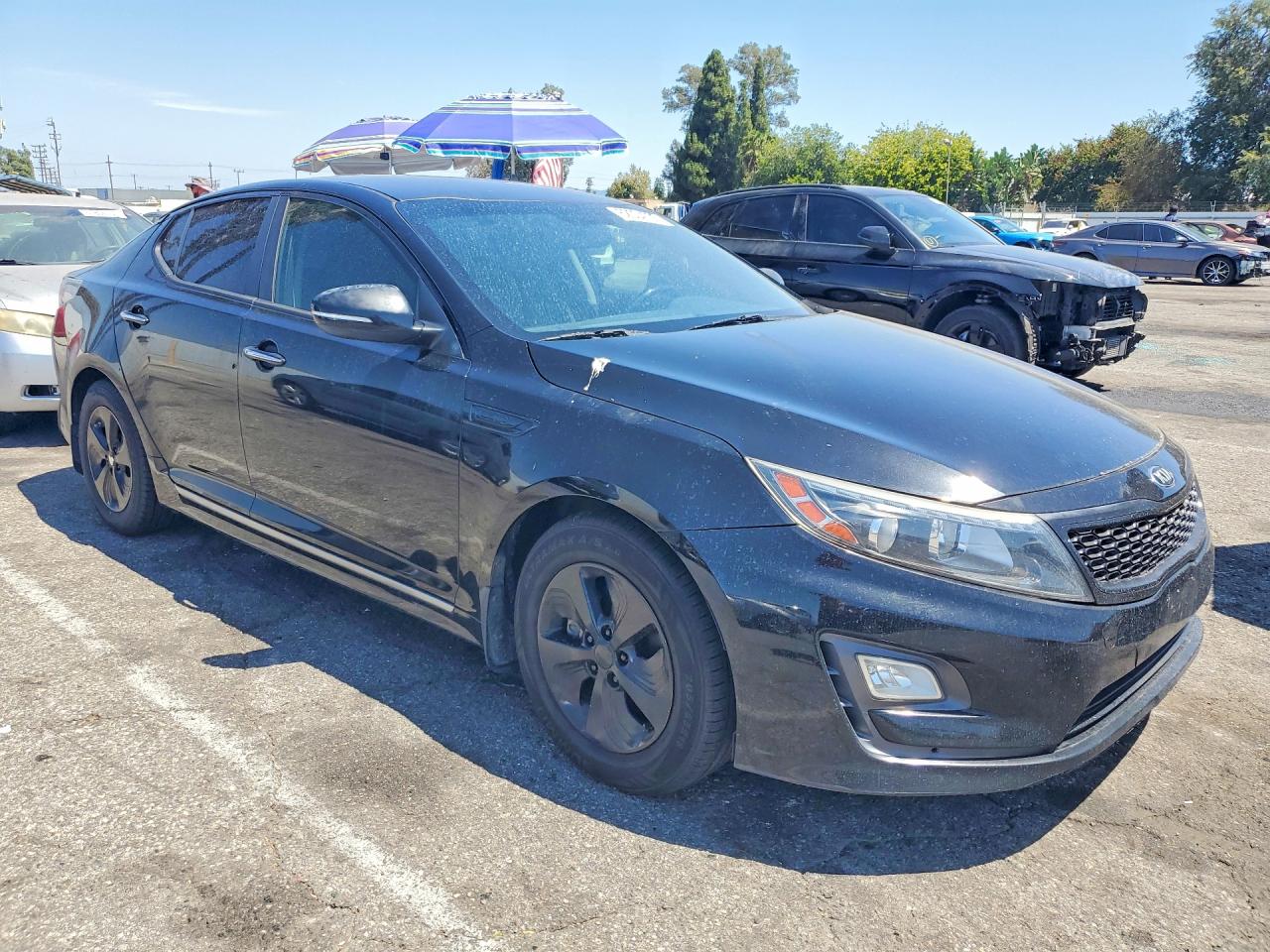2015 Kia Optima Hybrid Черный vin: KNAGM4ADXF5078709