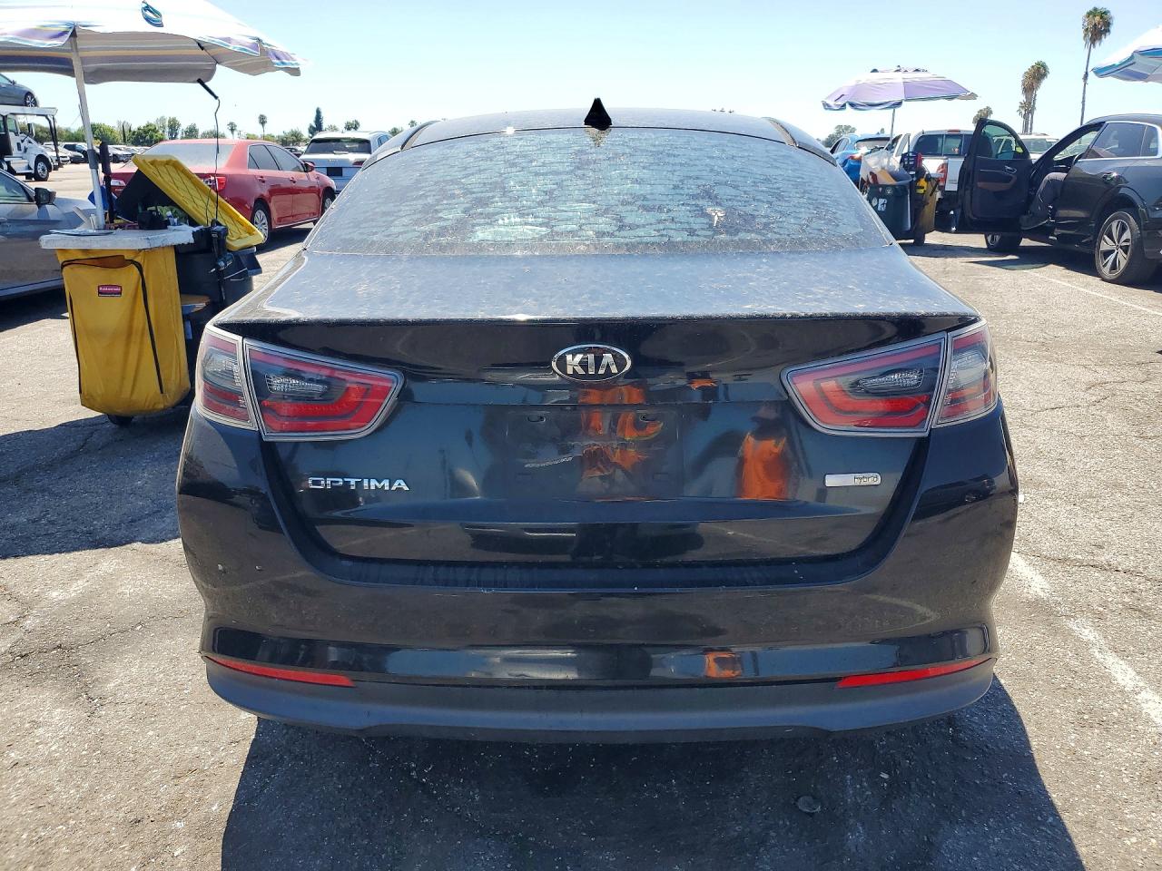 2015 Kia Optima Hybrid Черный vin: KNAGM4ADXF5078709