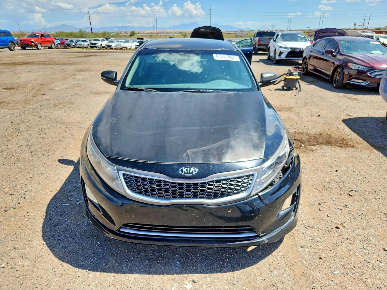 2015 Kia Optima Hybrid Black vin: KNAGM4ADXF5083859