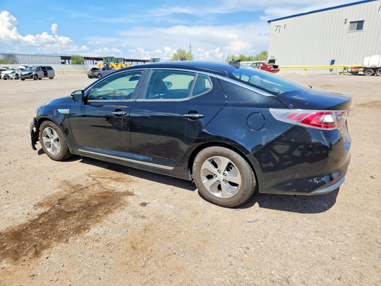 2015 Kia Optima Hybrid Black vin: KNAGM4ADXF5083859