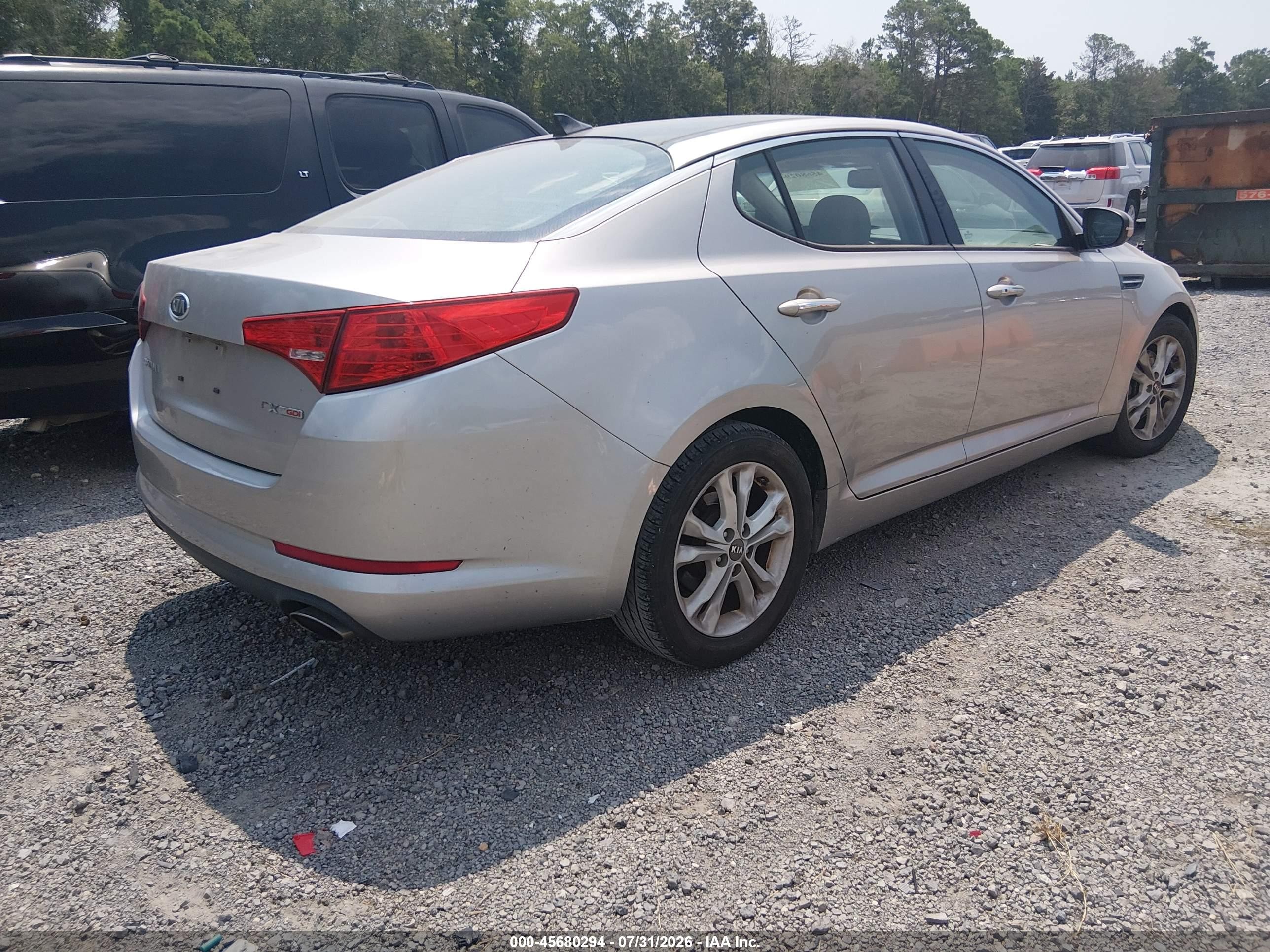 2011 Kia Optima Ex Turbo Silver vin: KNAGN4A61B5145688