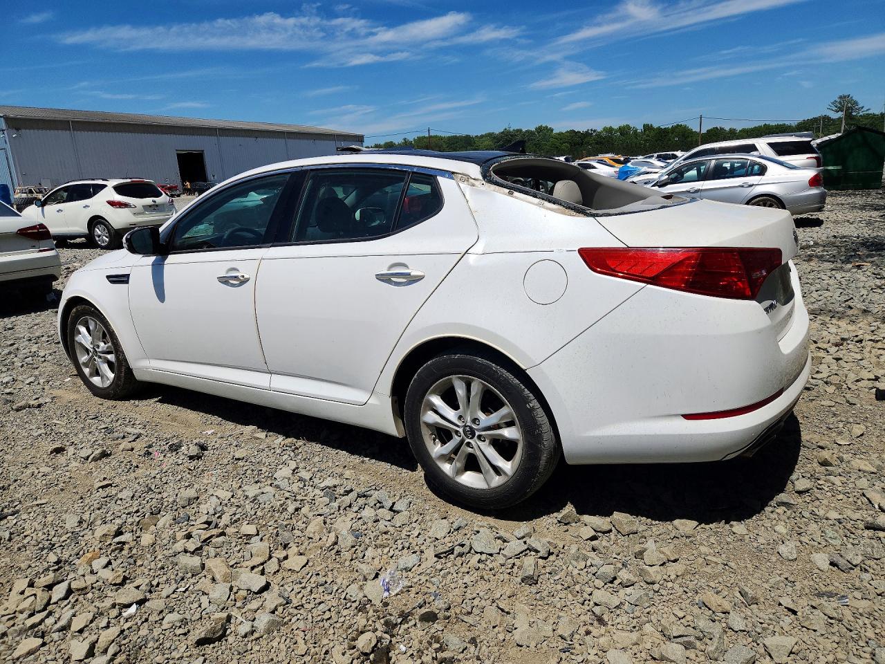 2011 Kia Optima Ex Turbo White vin: KNAGN4A66B5163863