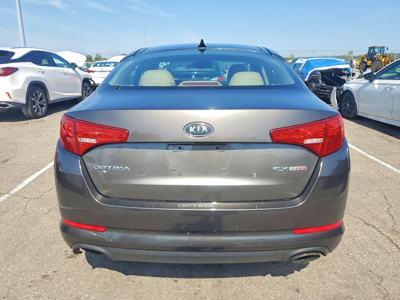 2011 Kia Optima Ex Turbo Gray vin: KNAGN4A68B5149236