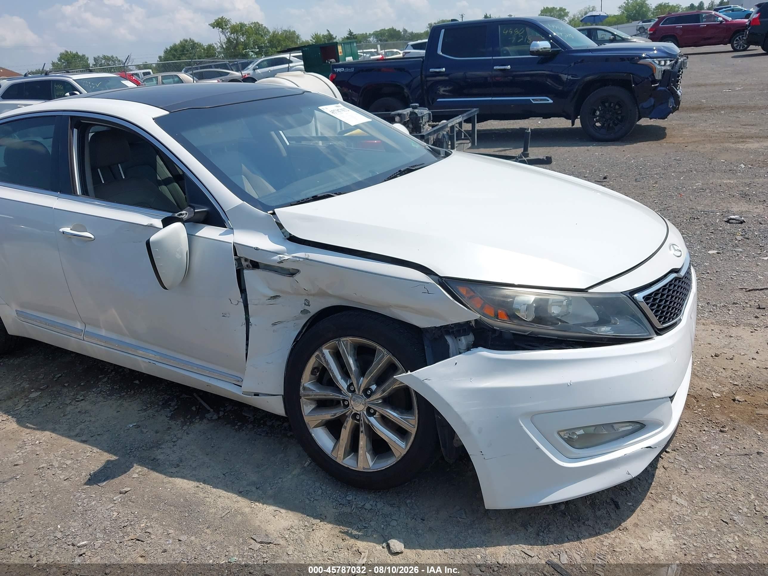 2011 Kia Optima Ex Turbo Белый vin: KNAGN4A6XB5145527