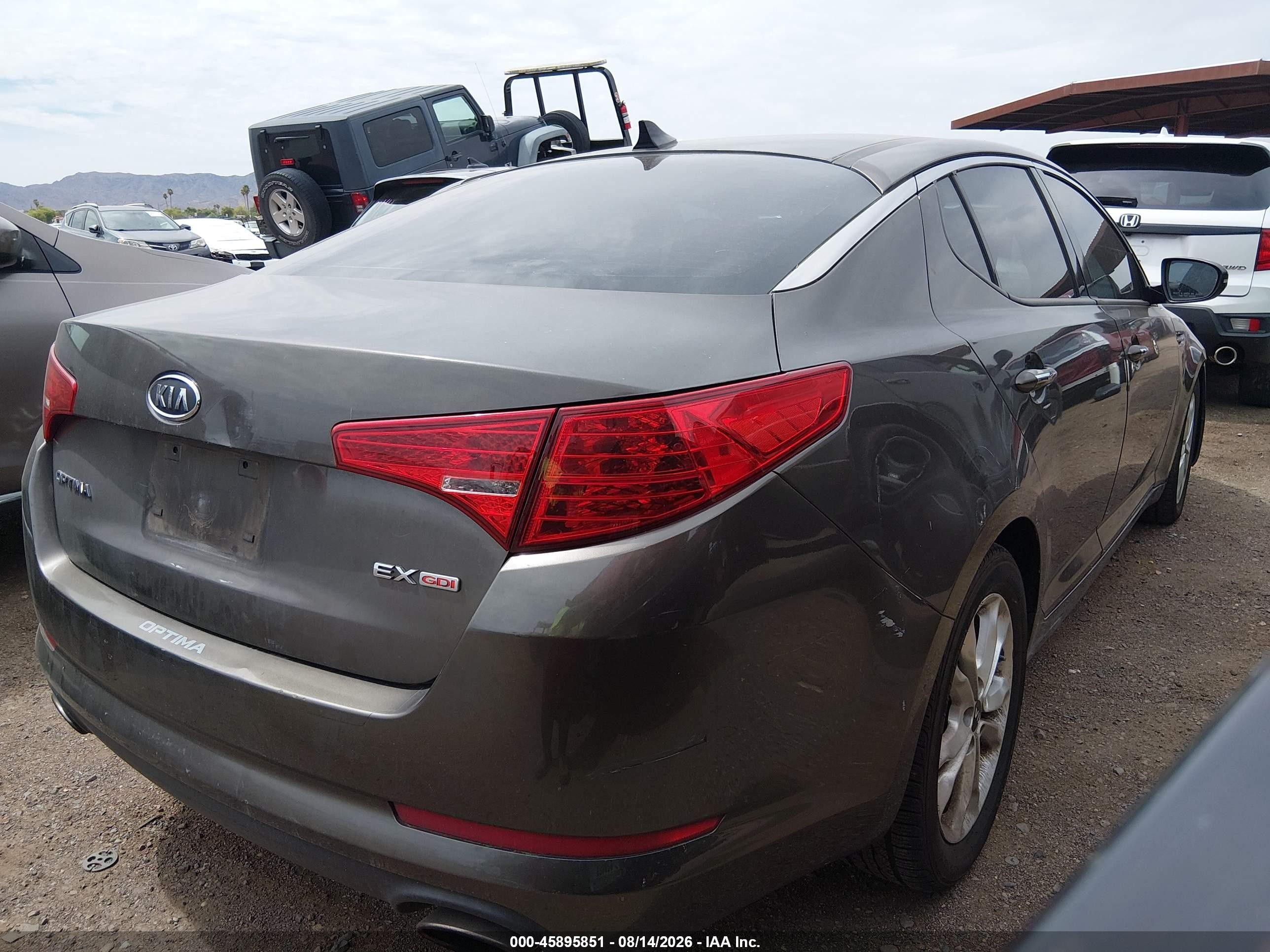 2011 Kia Optima Ex Brown vin: KNAGN4A70B5063007
