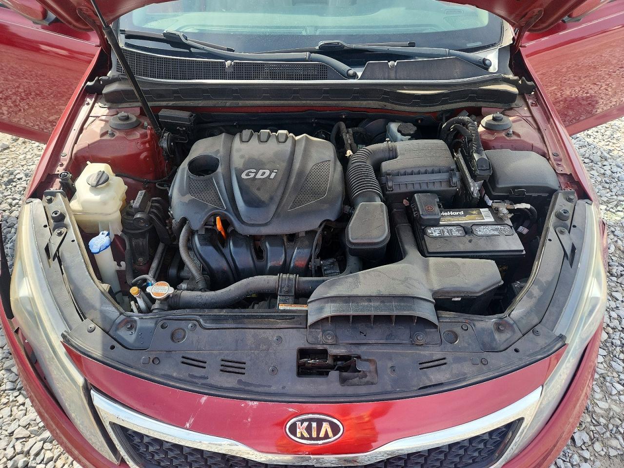 2011 Kia Optima Ex Red vin: KNAGN4A70B5154374