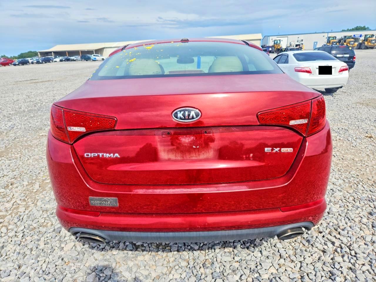 2011 Kia Optima Ex Red vin: KNAGN4A70B5154374