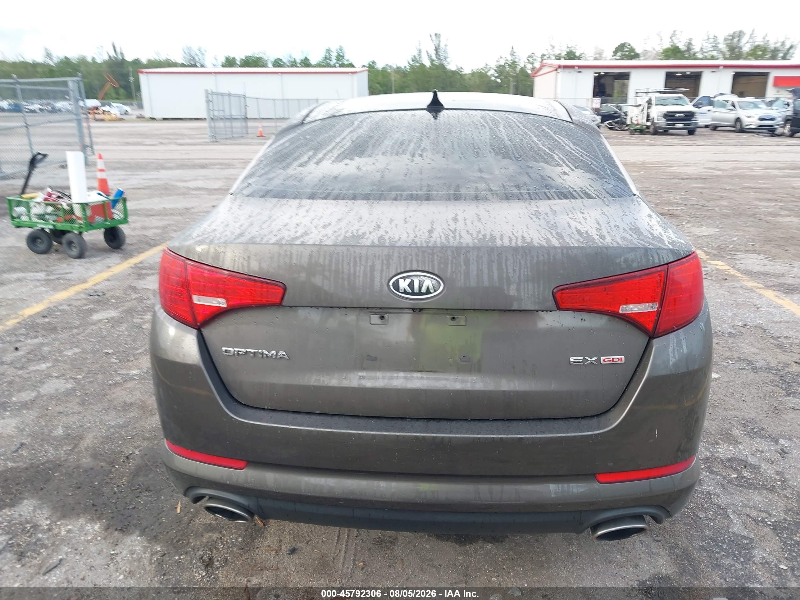 2011 Kia Optima Ex Brown vin: KNAGN4A70B5179565