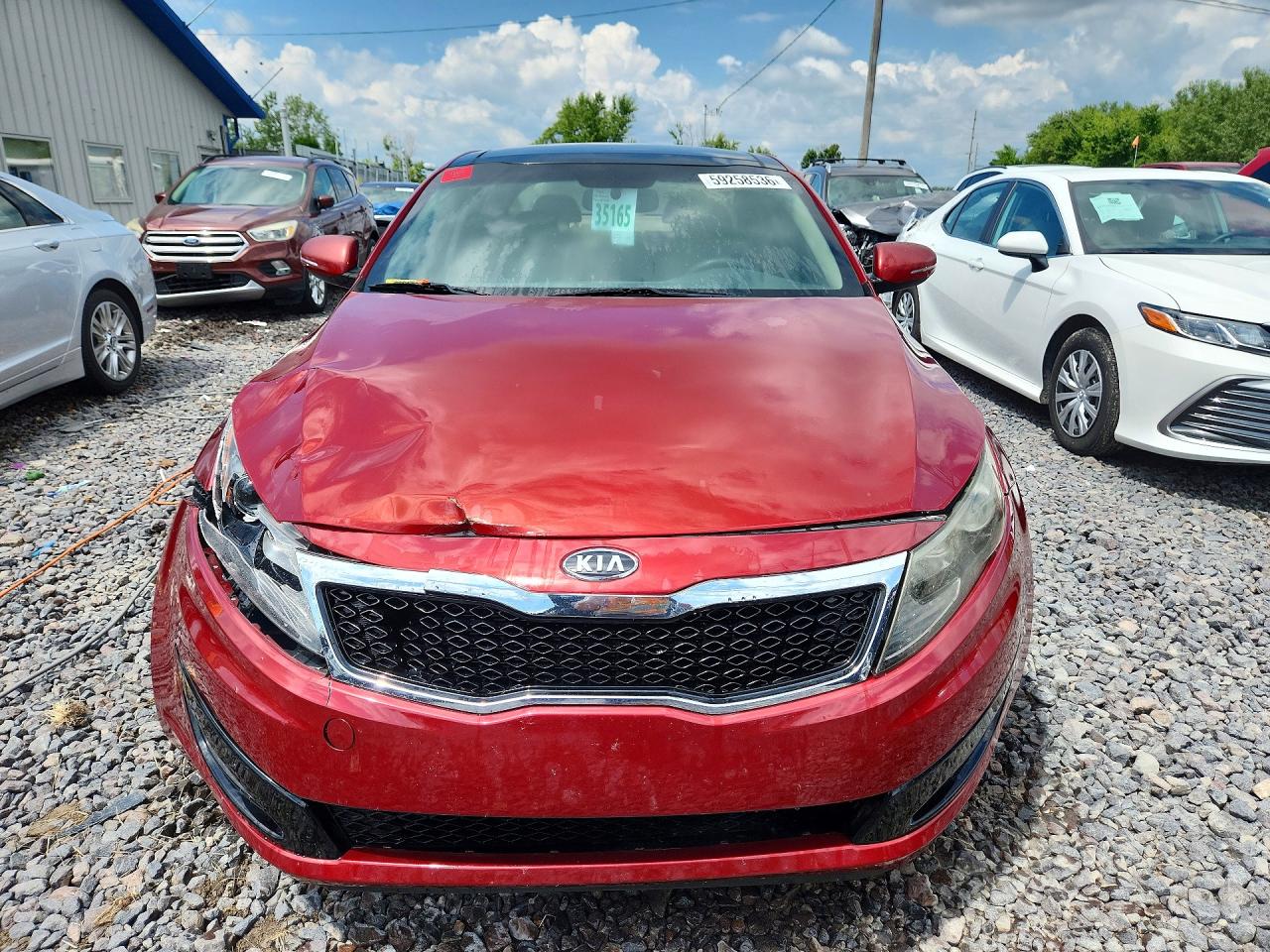 2011 Kia Optima Ex Красный vin: KNAGN4A71B5077031