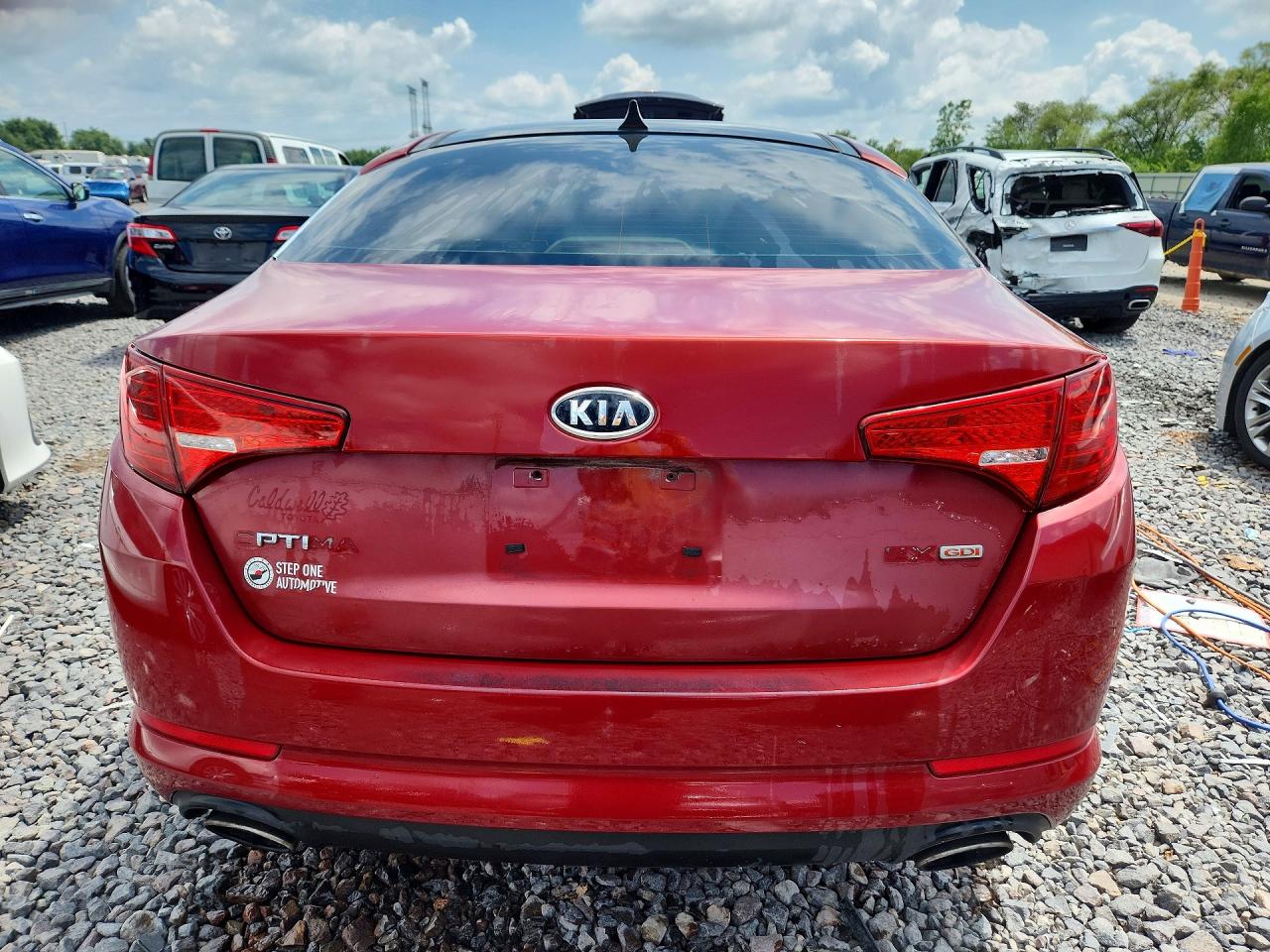 2011 Kia Optima Ex Красный vin: KNAGN4A71B5077031