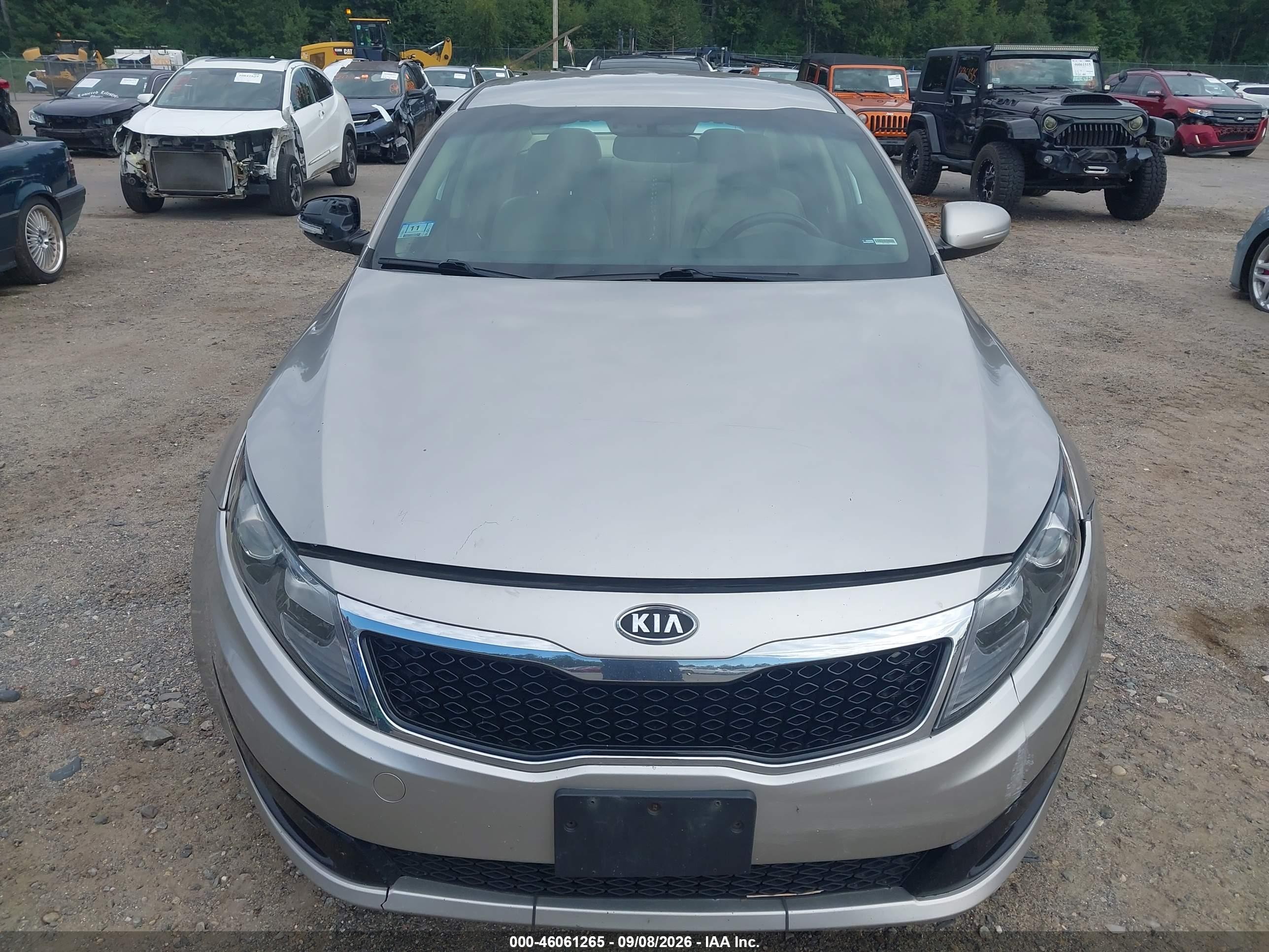 2011 Kia Optima Ex Silver vin: KNAGN4A72B5076258