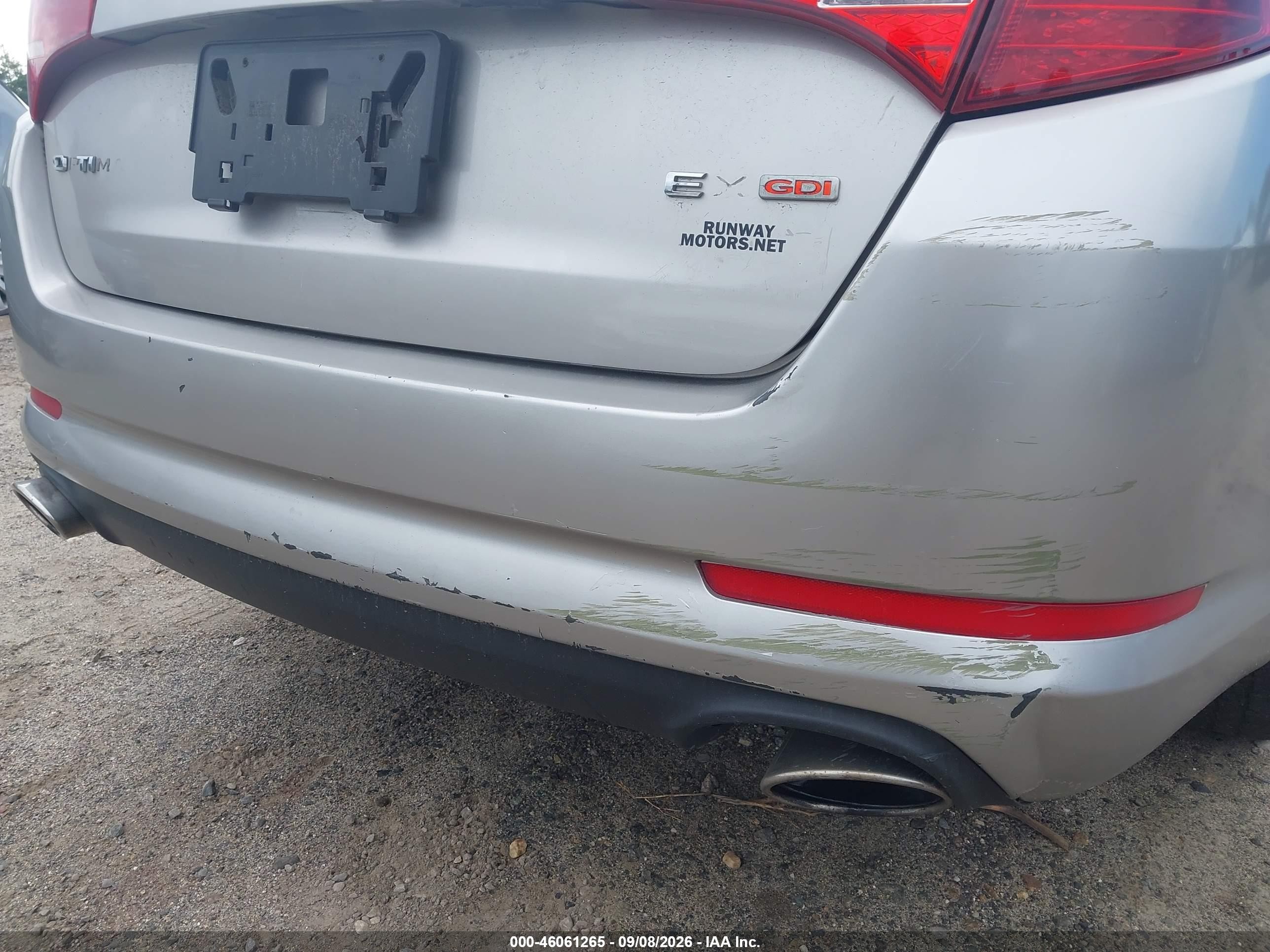 2011 Kia Optima Ex Silver vin: KNAGN4A72B5076258