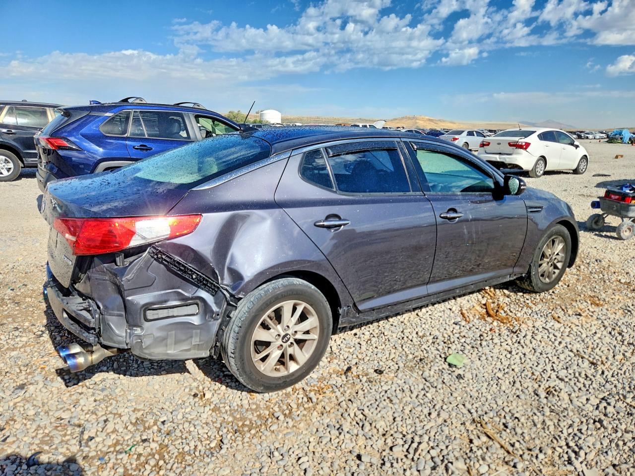 2011 Kia Optima Ex Gray vin: KNAGN4A73B5128237
