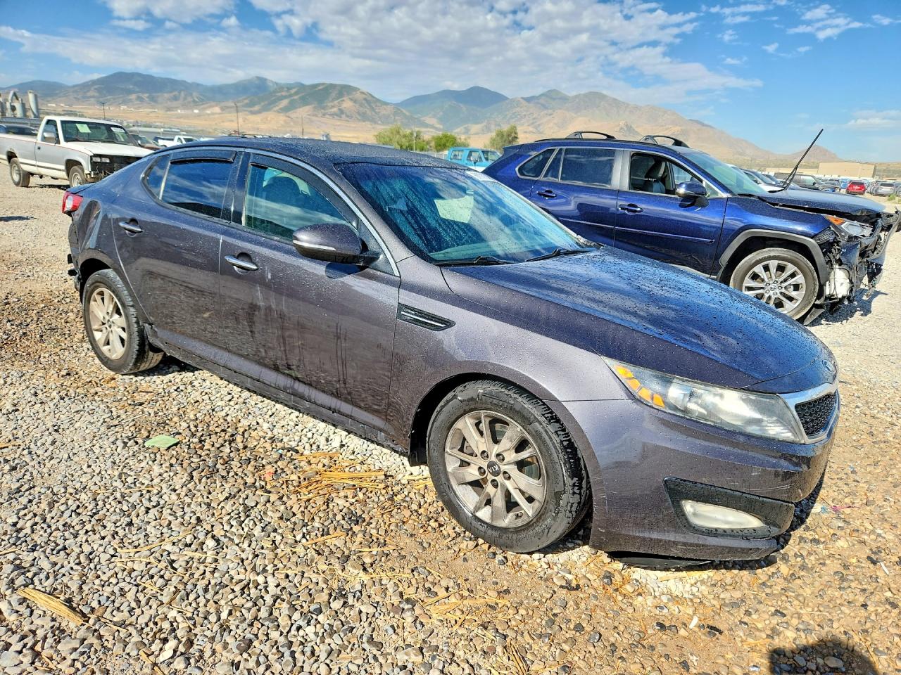 2011 Kia Optima Ex Gray vin: KNAGN4A73B5128237