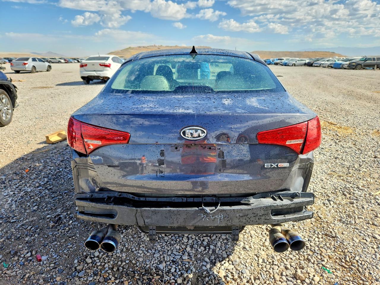 2011 Kia Optima Ex Gray vin: KNAGN4A73B5128237