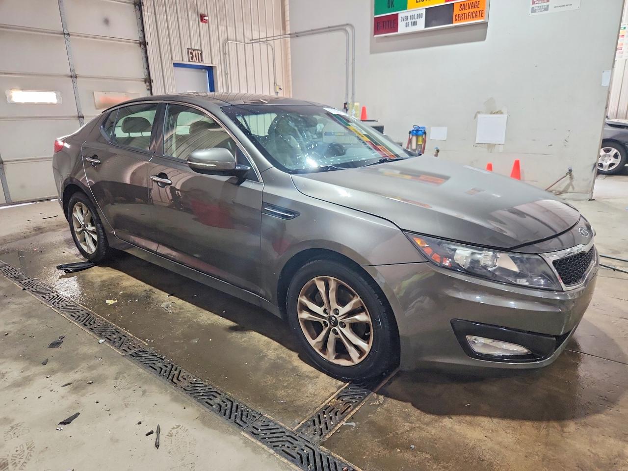 2011 Kia Optima Ex Gray vin: KNAGN4A73B5158953