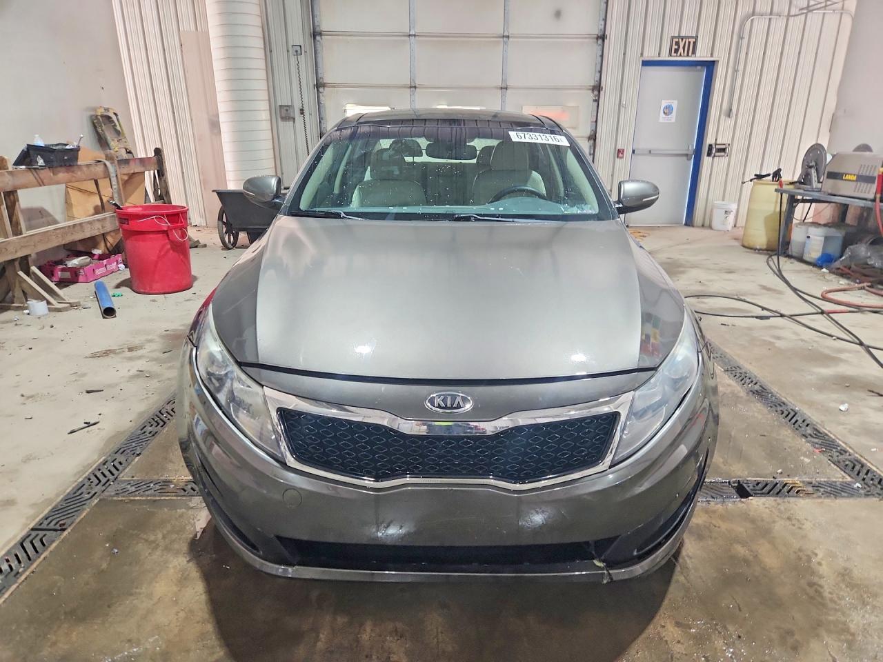 2011 Kia Optima Ex Gray vin: KNAGN4A73B5158953