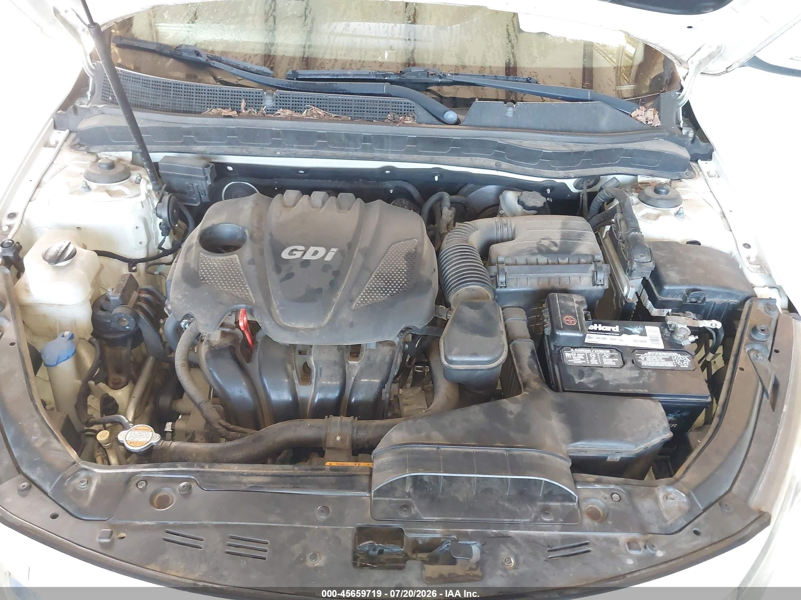 2011 Kia Optima Ex White vin: KNAGN4A74B5054522