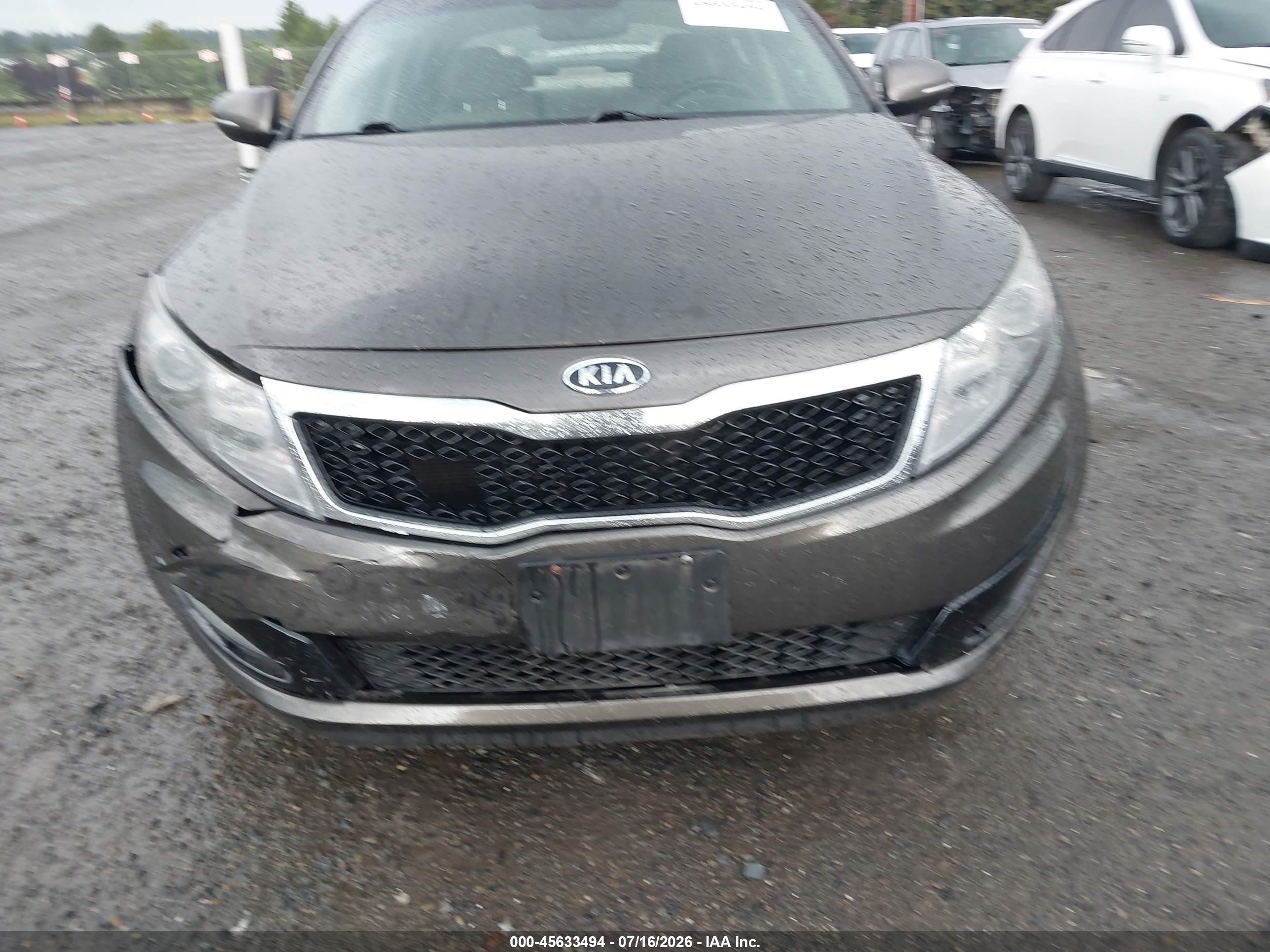 2011 Kia Optima Ex Gray vin: KNAGN4A74B5079503