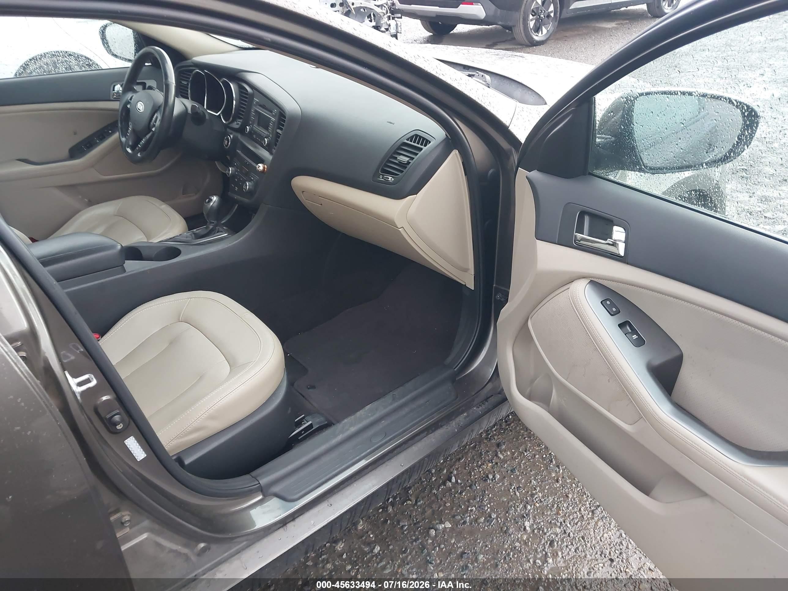 2011 Kia Optima Ex Gray vin: KNAGN4A74B5079503