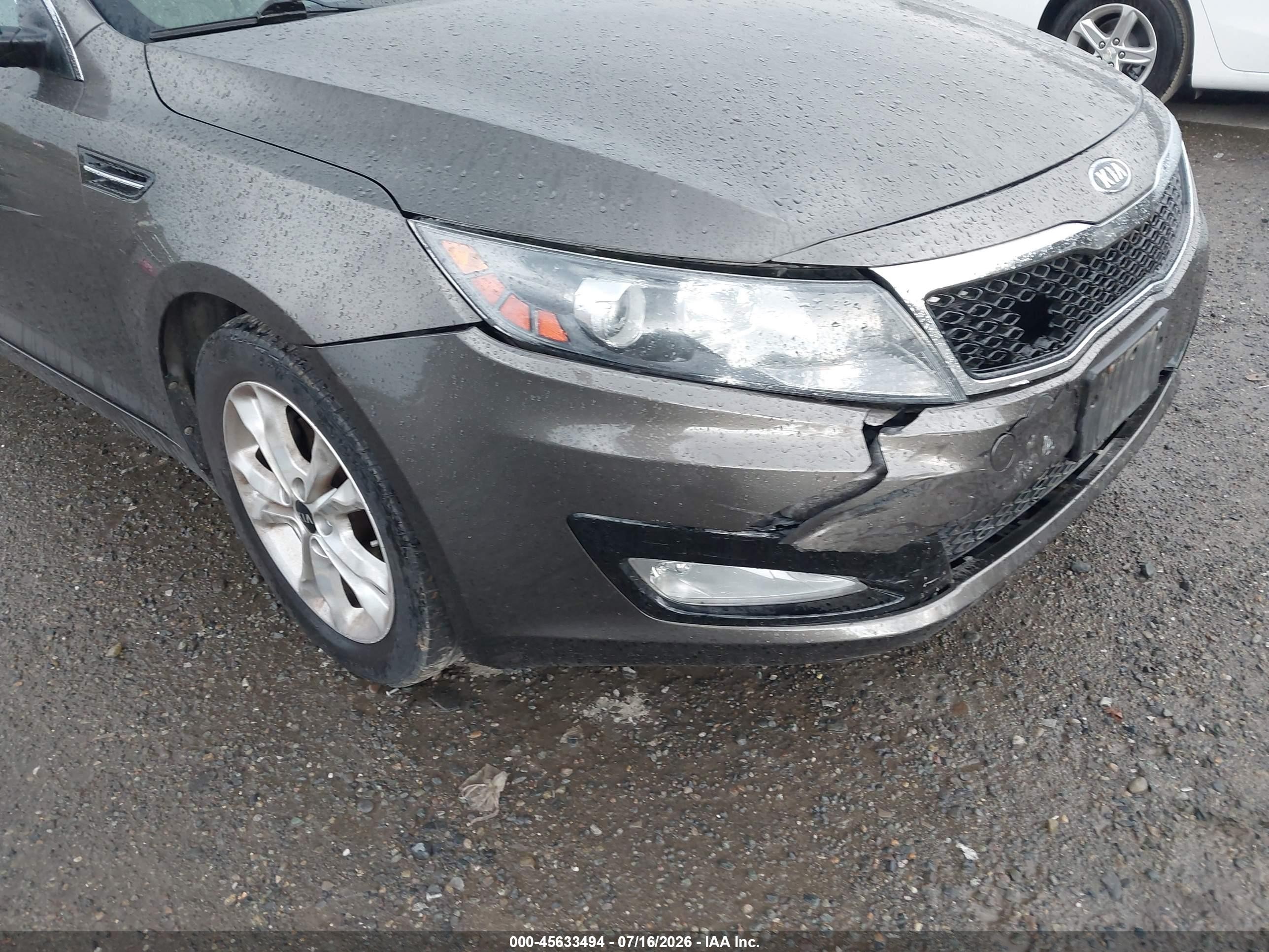 2011 Kia Optima Ex Gray vin: KNAGN4A74B5079503