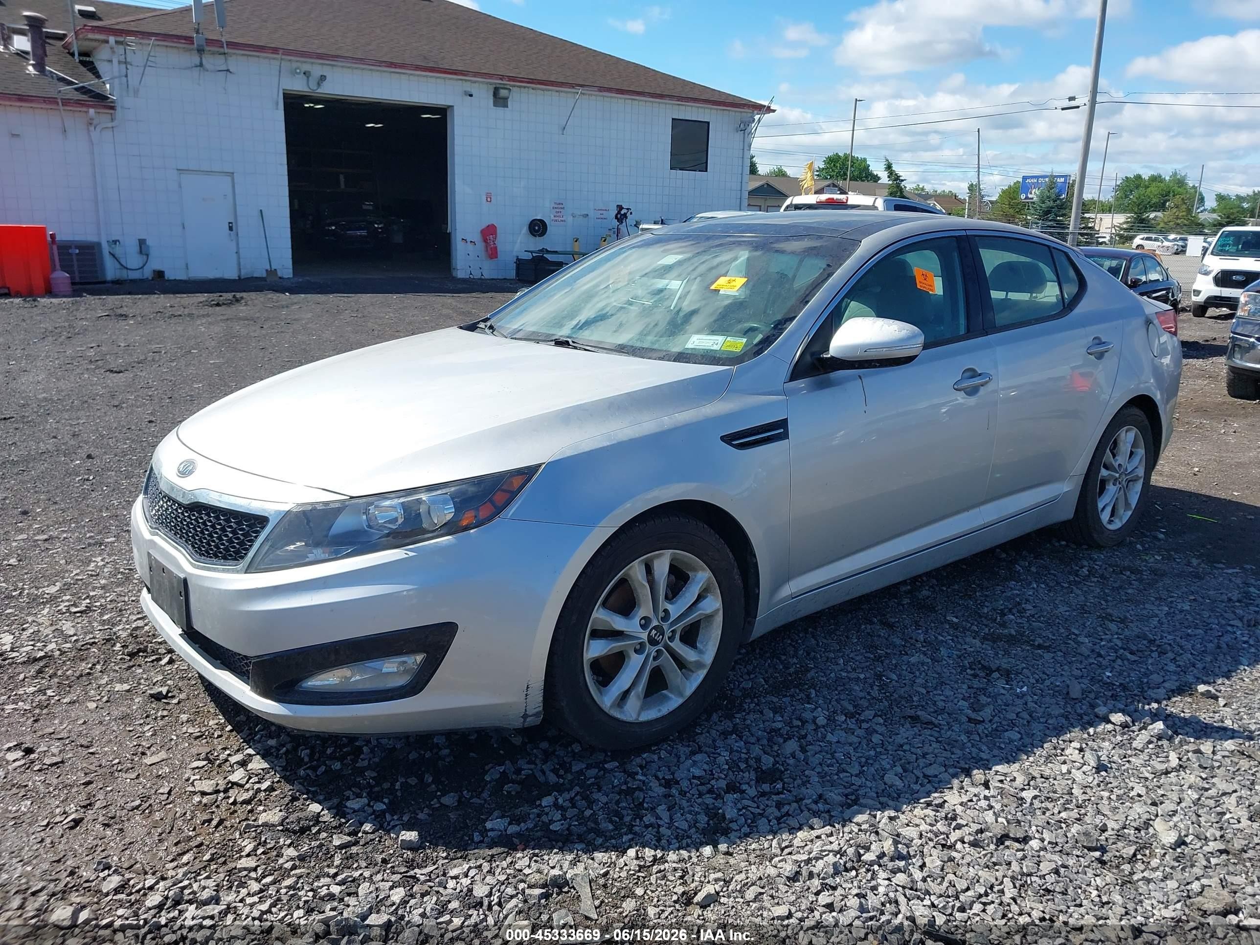 2011 Kia Optima Ex Silver vin: KNAGN4A74B5097709