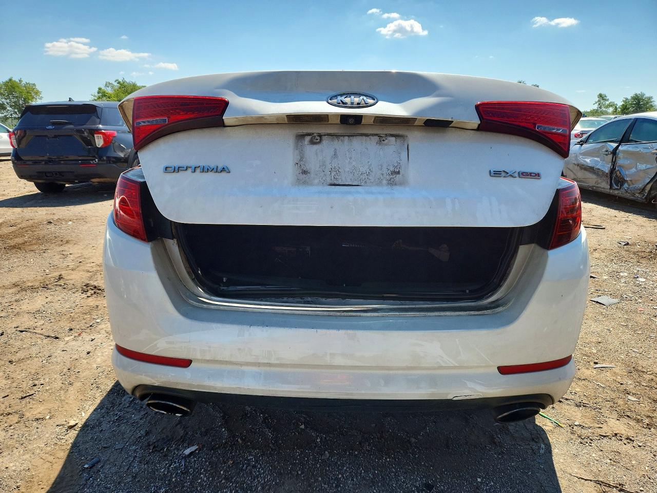 2011 Kia Optima Ex Белый vin: KNAGN4A74B5120910