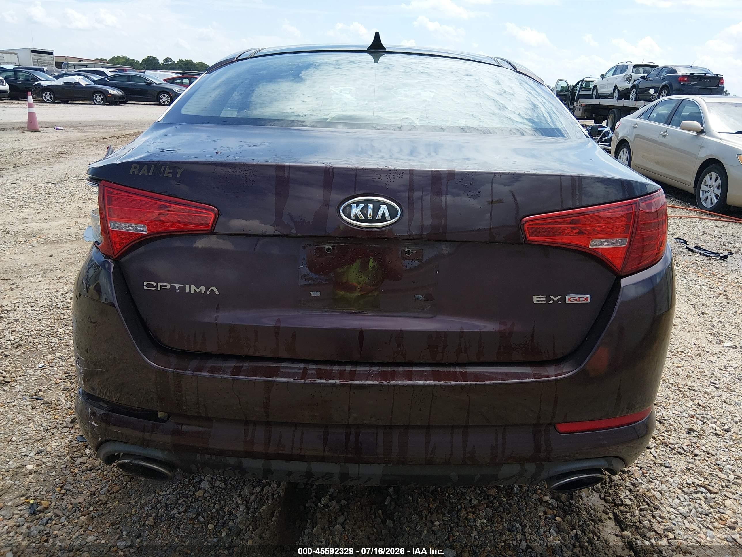 2011 Kia Optima Ex/sx Purple vin: KNAGN4A75B5054304