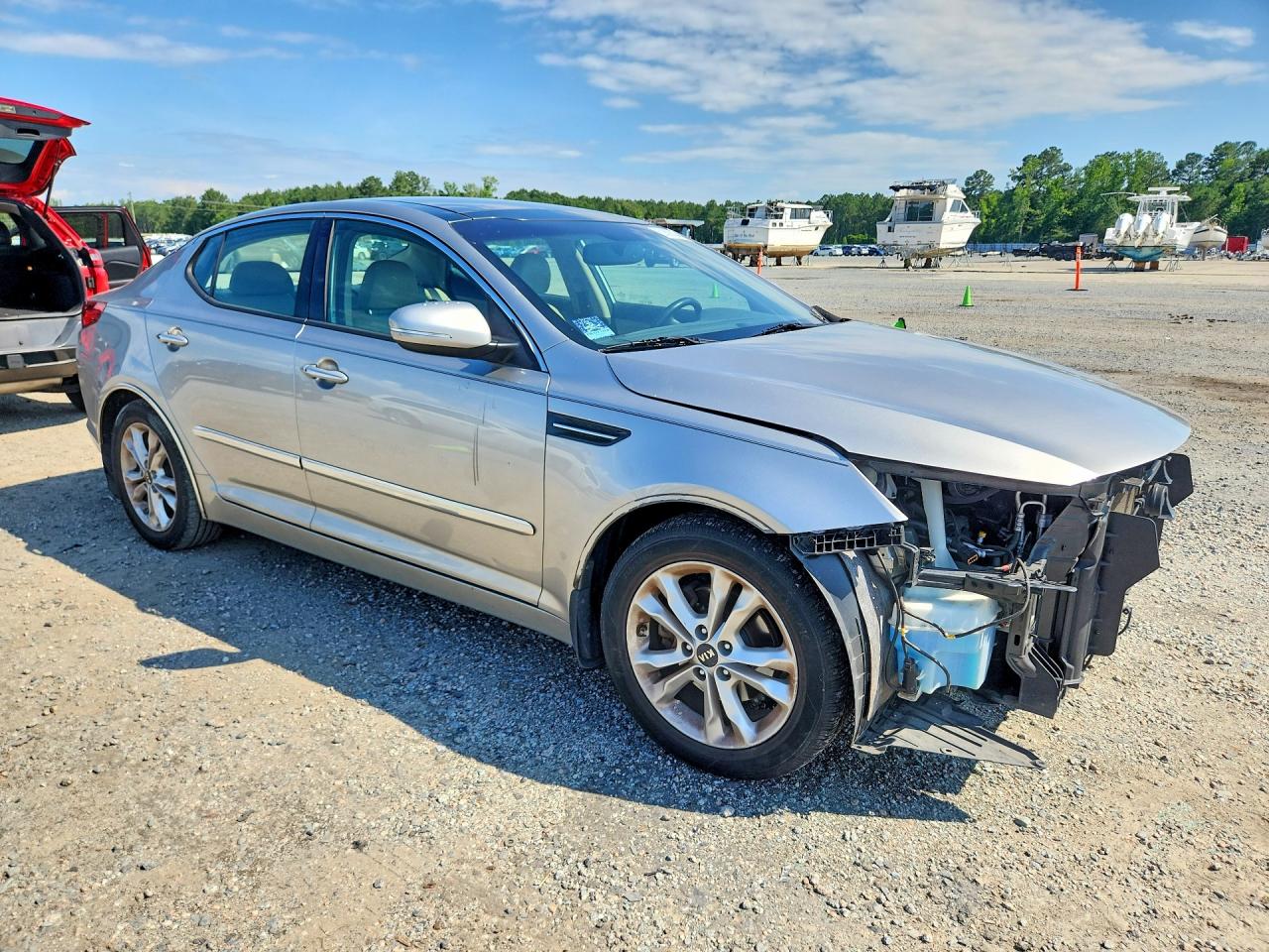 2011 Kia Optima Ex Серебряный vin: KNAGN4A75B5086363