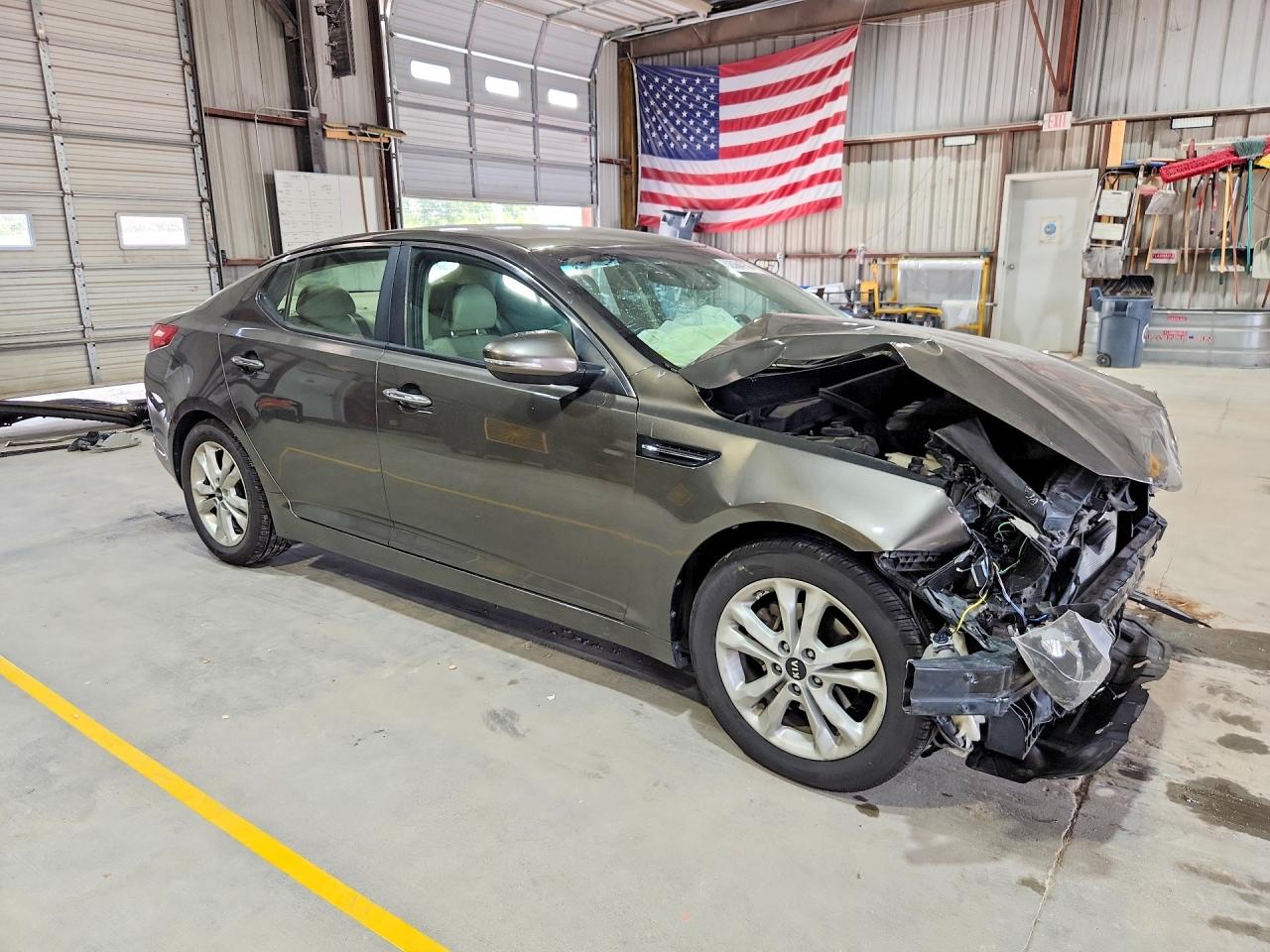 2011 Kia Optima Ex Gray vin: KNAGN4A76B5075808