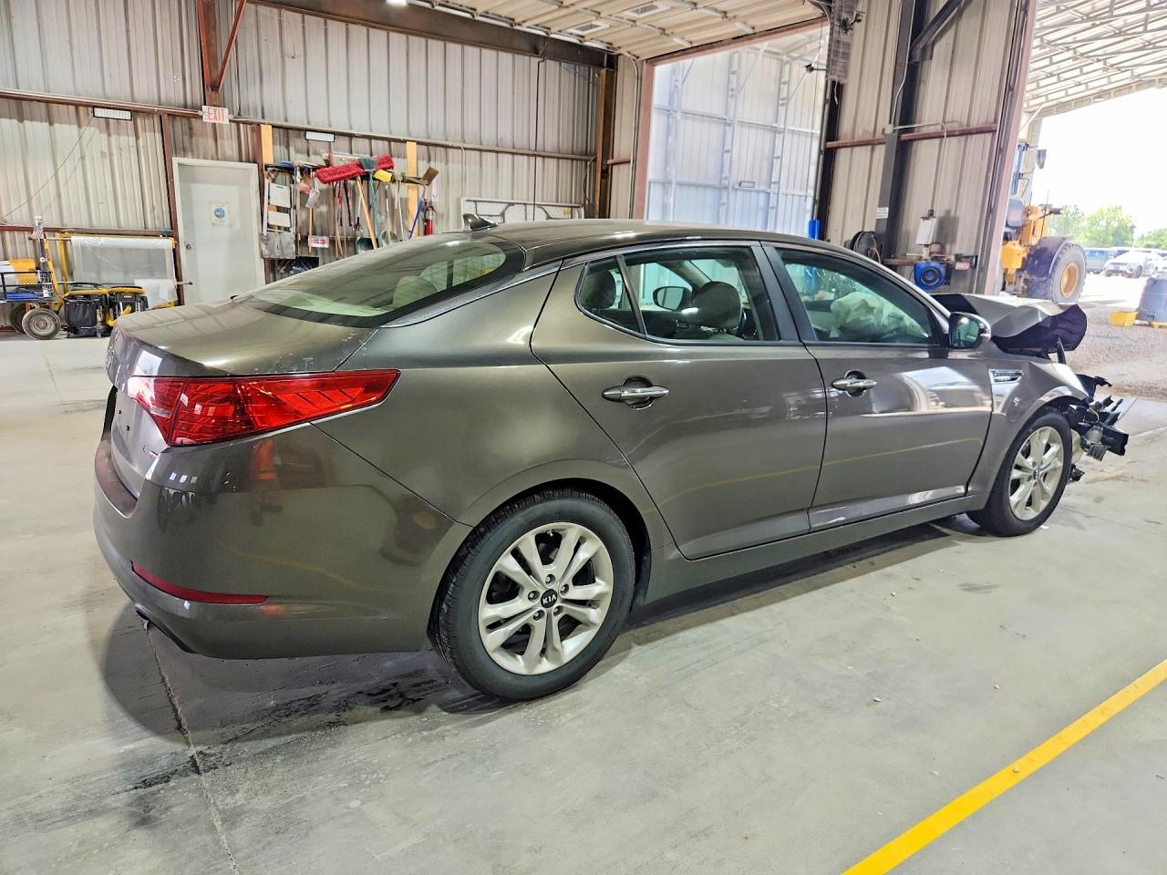 2011 Kia Optima Ex Gray vin: KNAGN4A76B5075808