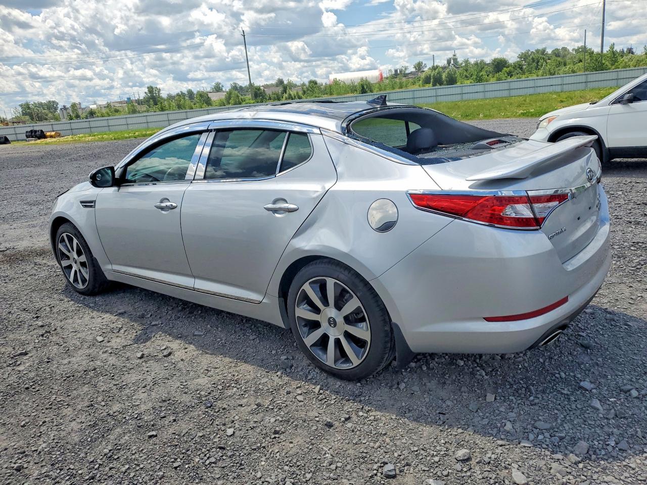 2011 Kia Optima Ex Silver vin: KNAGN4A76B5140348