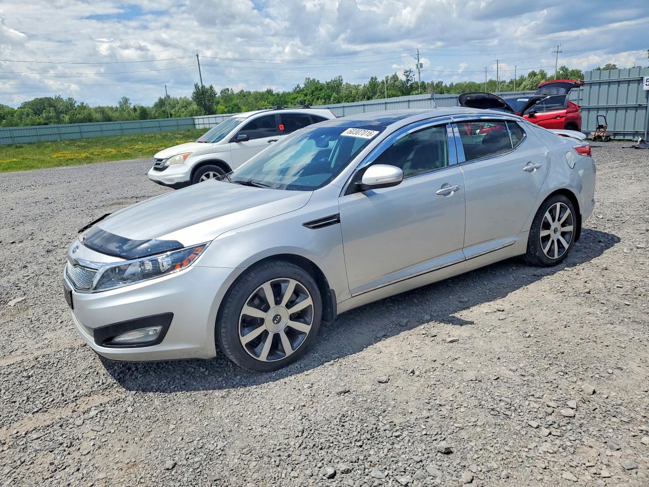 2011 Kia Optima Ex Silver vin: KNAGN4A76B5140348