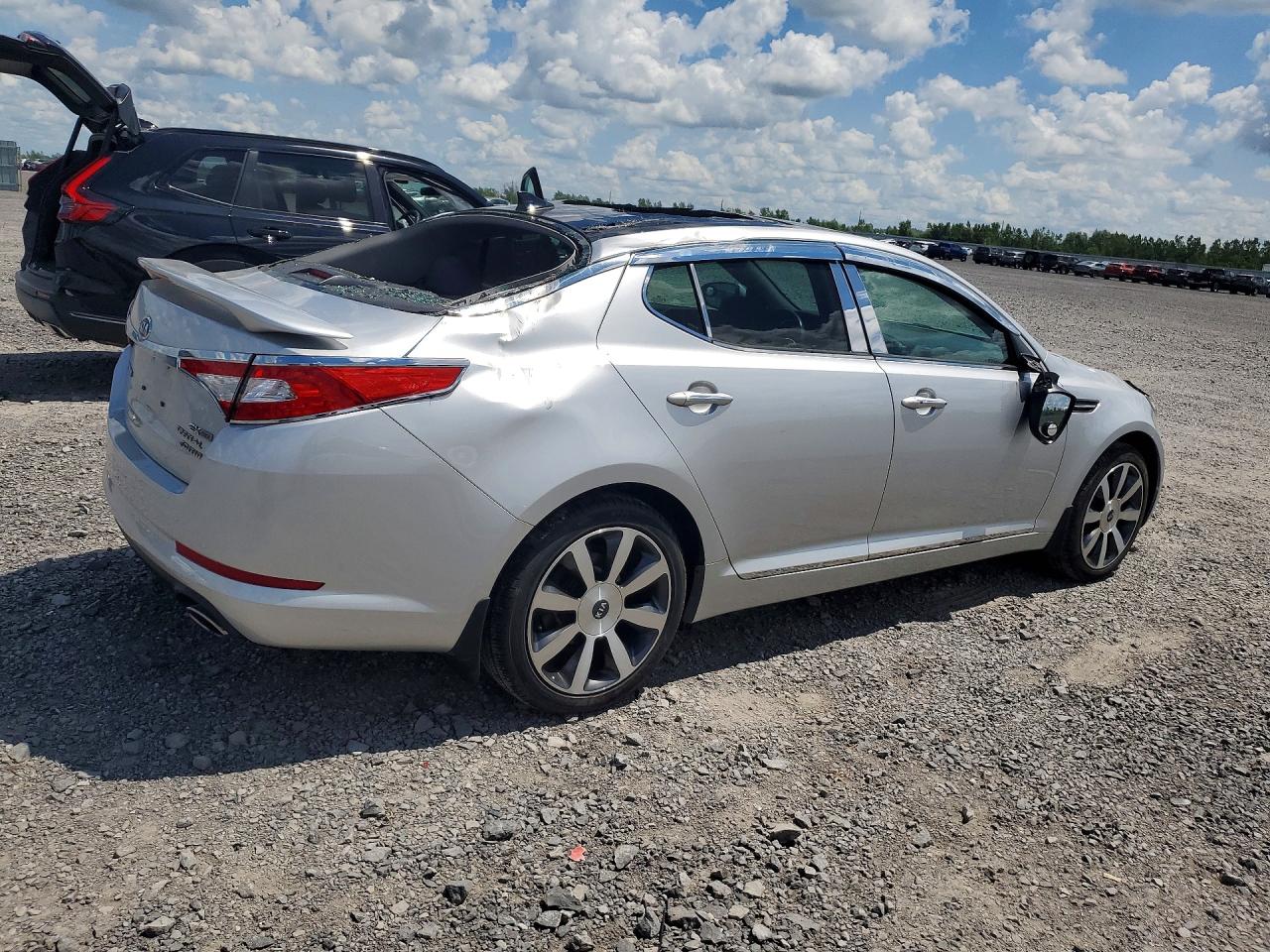 2011 Kia Optima Ex Silver vin: KNAGN4A76B5140348