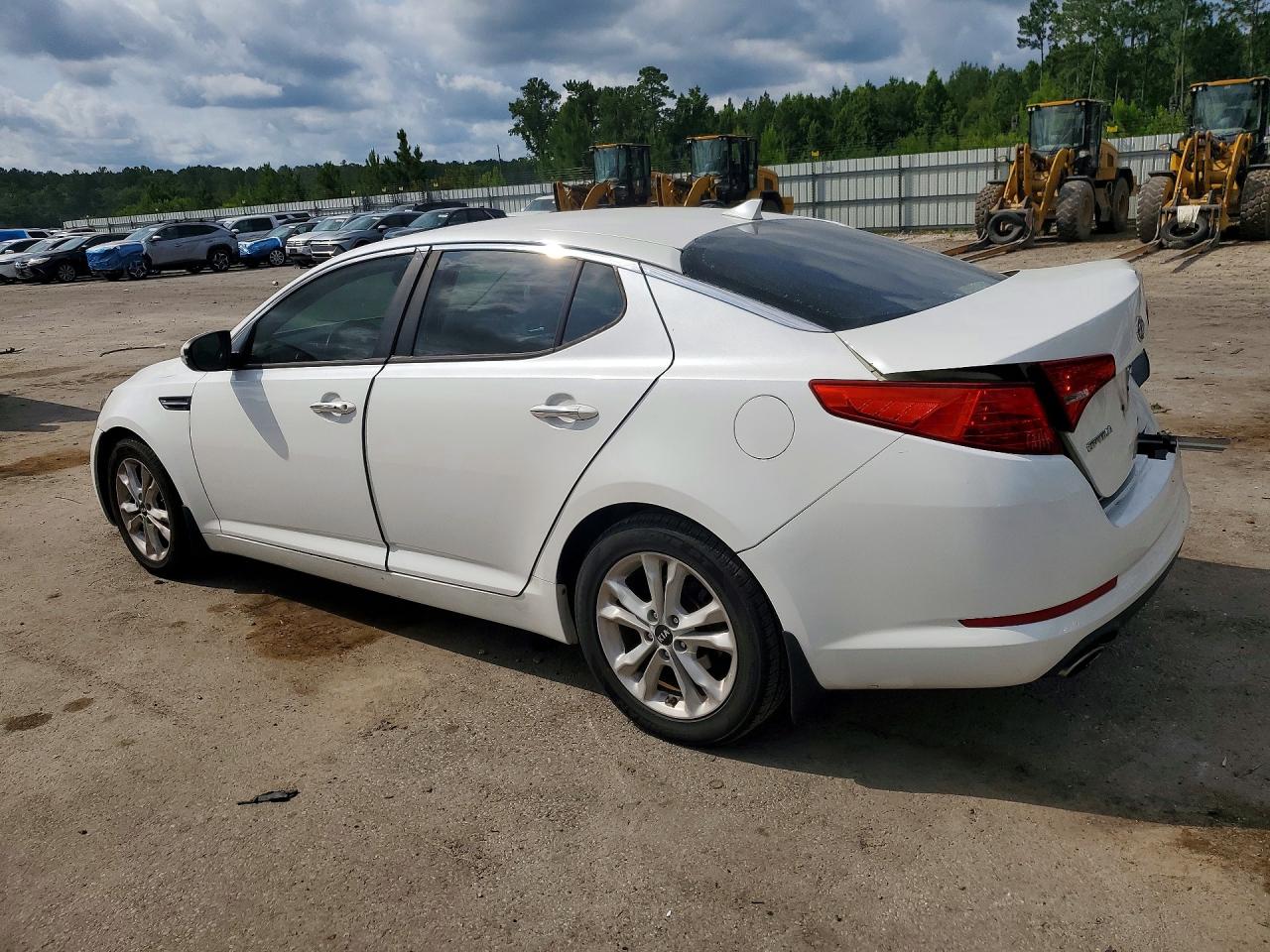2011 Kia Optima Ex White vin: KNAGN4A76B5153052
