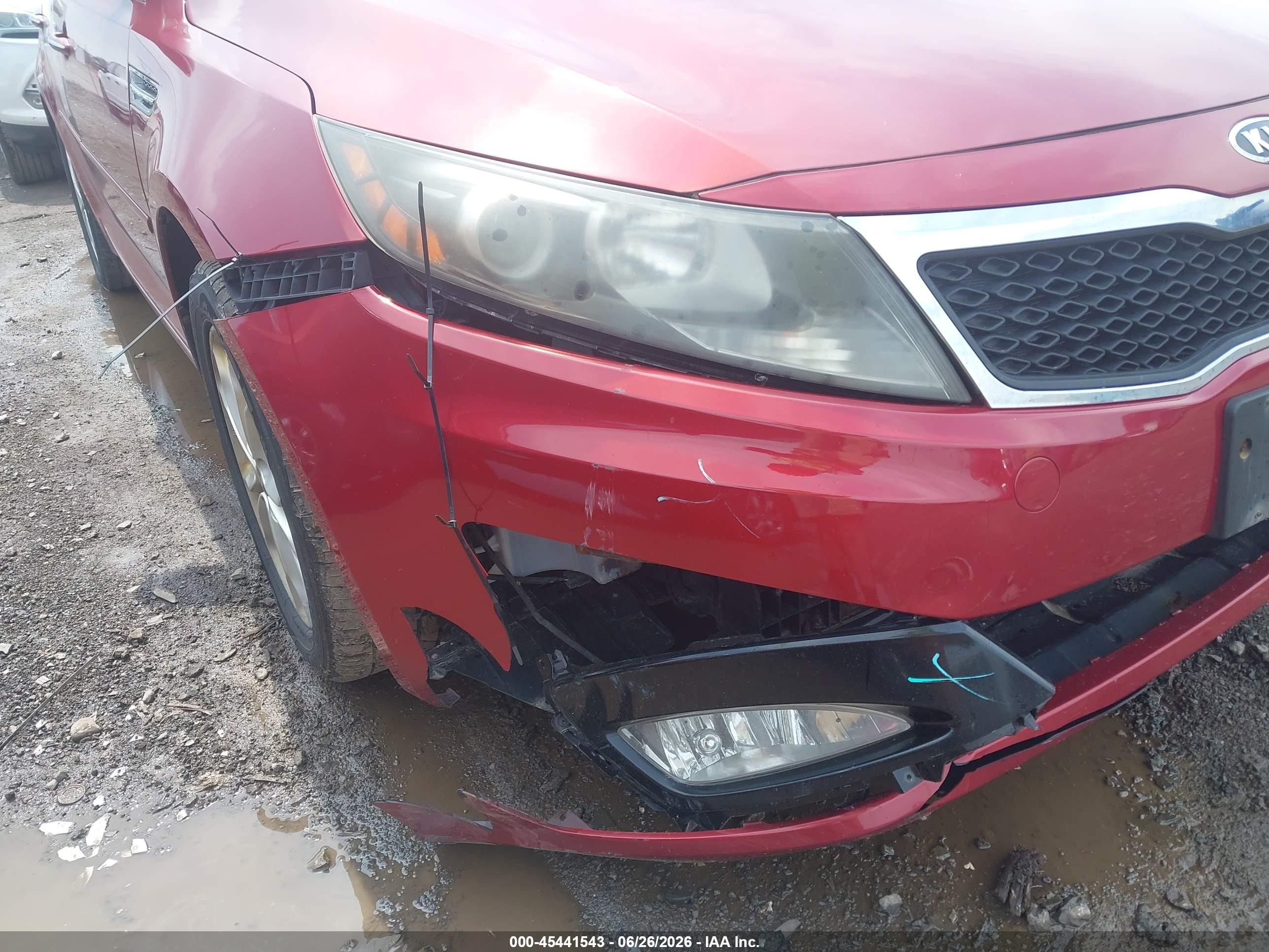 2011 Kia Optima Ex Red vin: KNAGN4A76B5169008