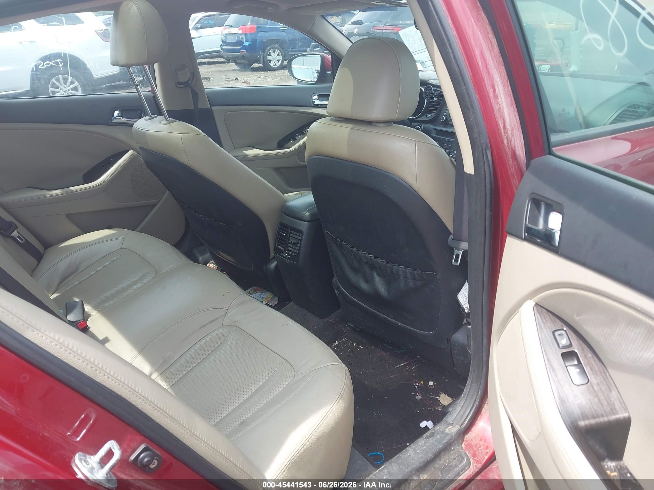 2011 Kia Optima Ex Red vin: KNAGN4A76B5169008