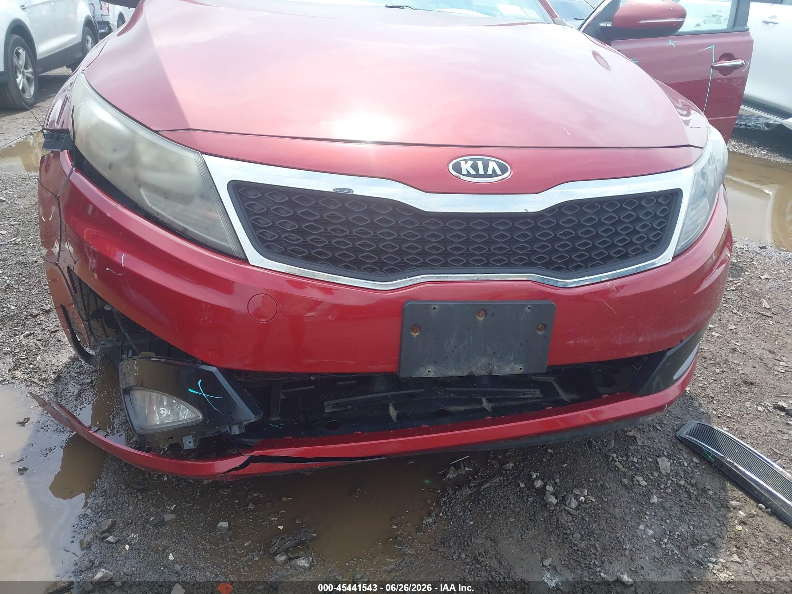 2011 Kia Optima Ex Red vin: KNAGN4A76B5169008
