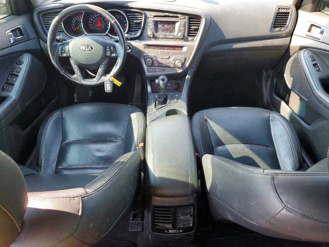 2013 Kia Optima Ex White vin: KNAGN4A76D5385458