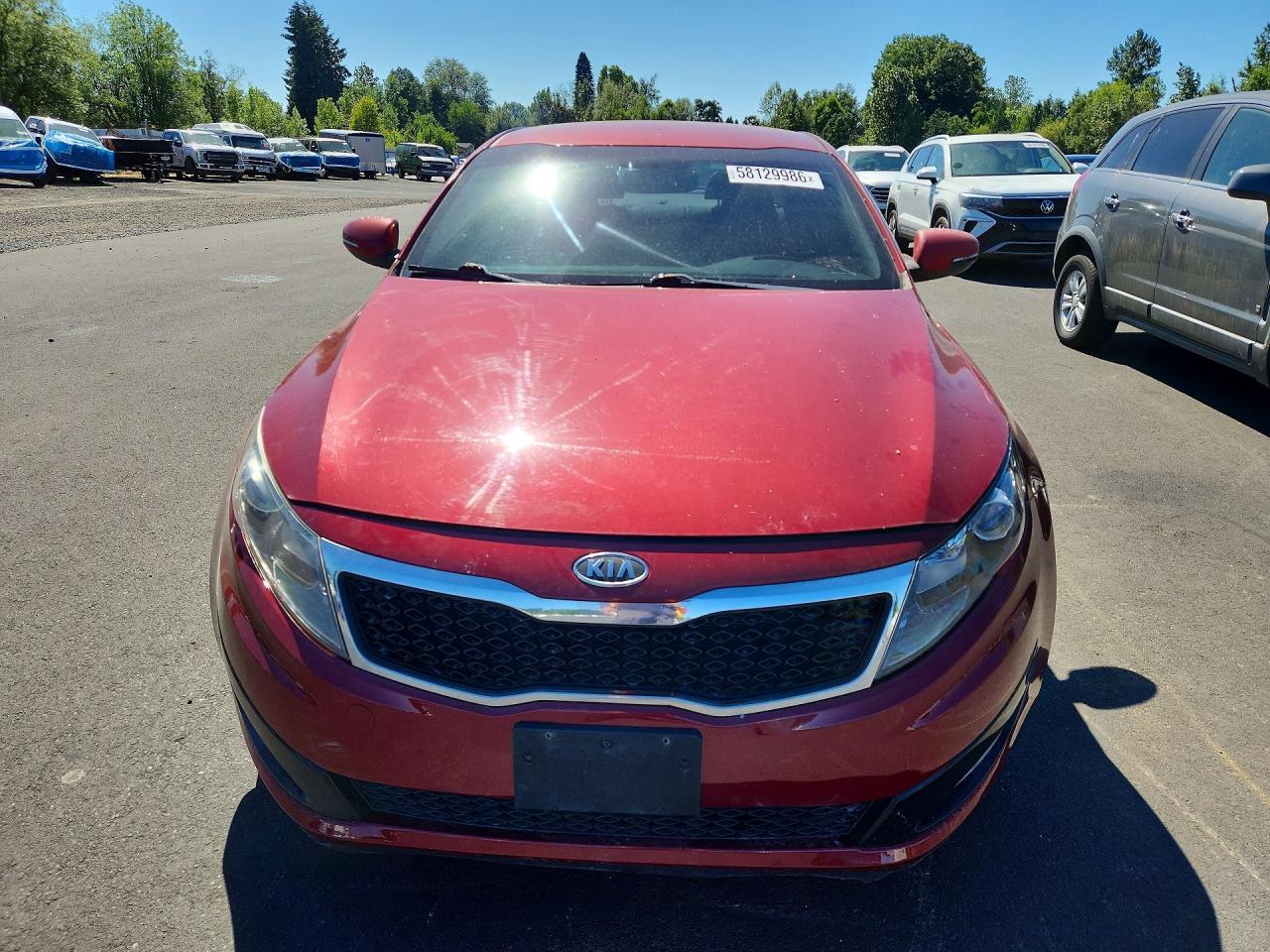 2011 Kia Optima Ex Red vin: KNAGN4A77B5059326