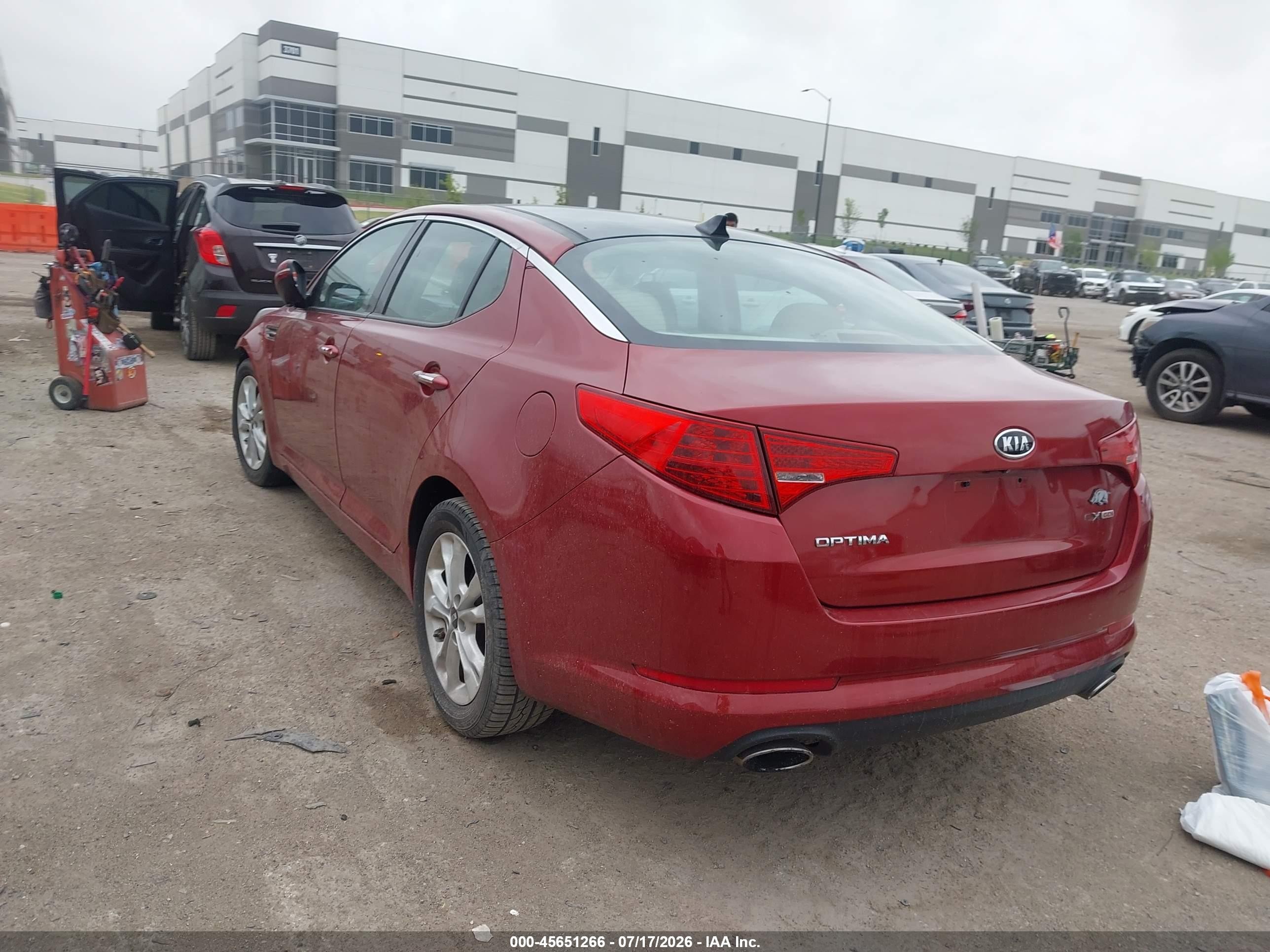 2011 Kia Optima Ex Red vin: KNAGN4A77B5064672