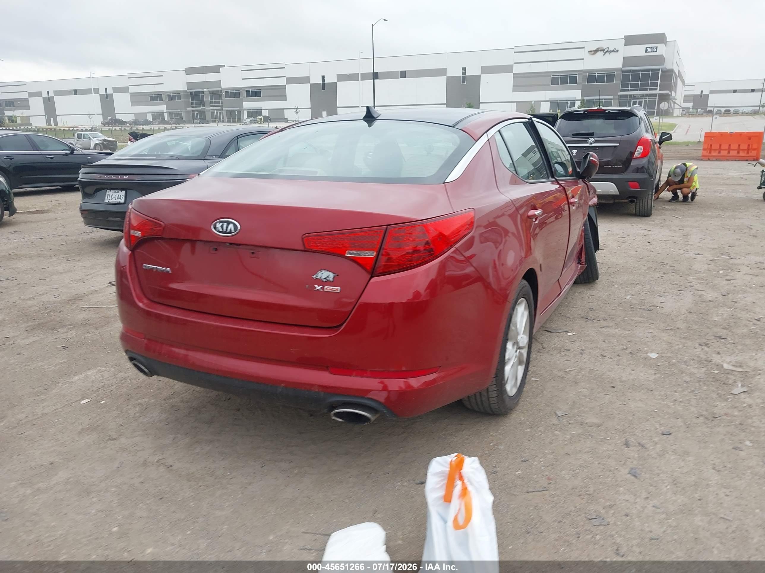 2011 Kia Optima Ex Red vin: KNAGN4A77B5064672