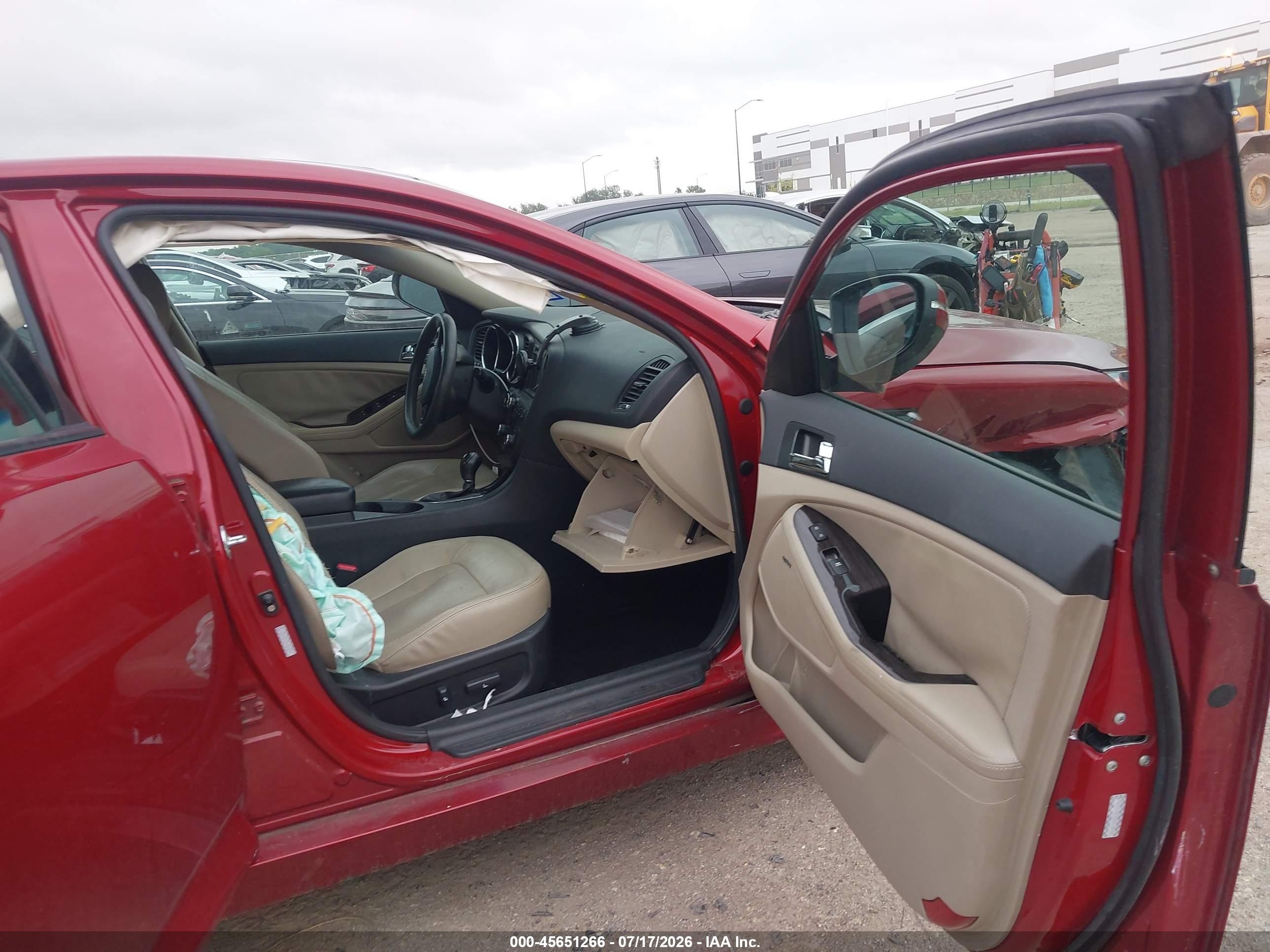 2011 Kia Optima Ex Red vin: KNAGN4A77B5064672