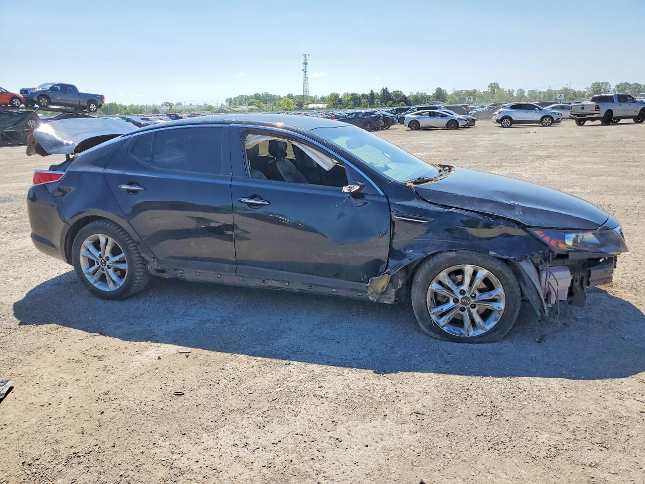 2011 Kia Optima Ex Черный vin: KNAGN4A78B5215485