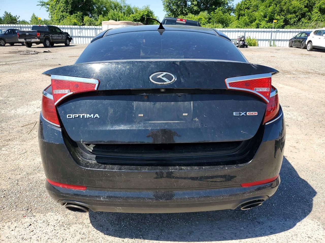 2011 Kia Optima Ex Черный vin: KNAGN4A78B5215485