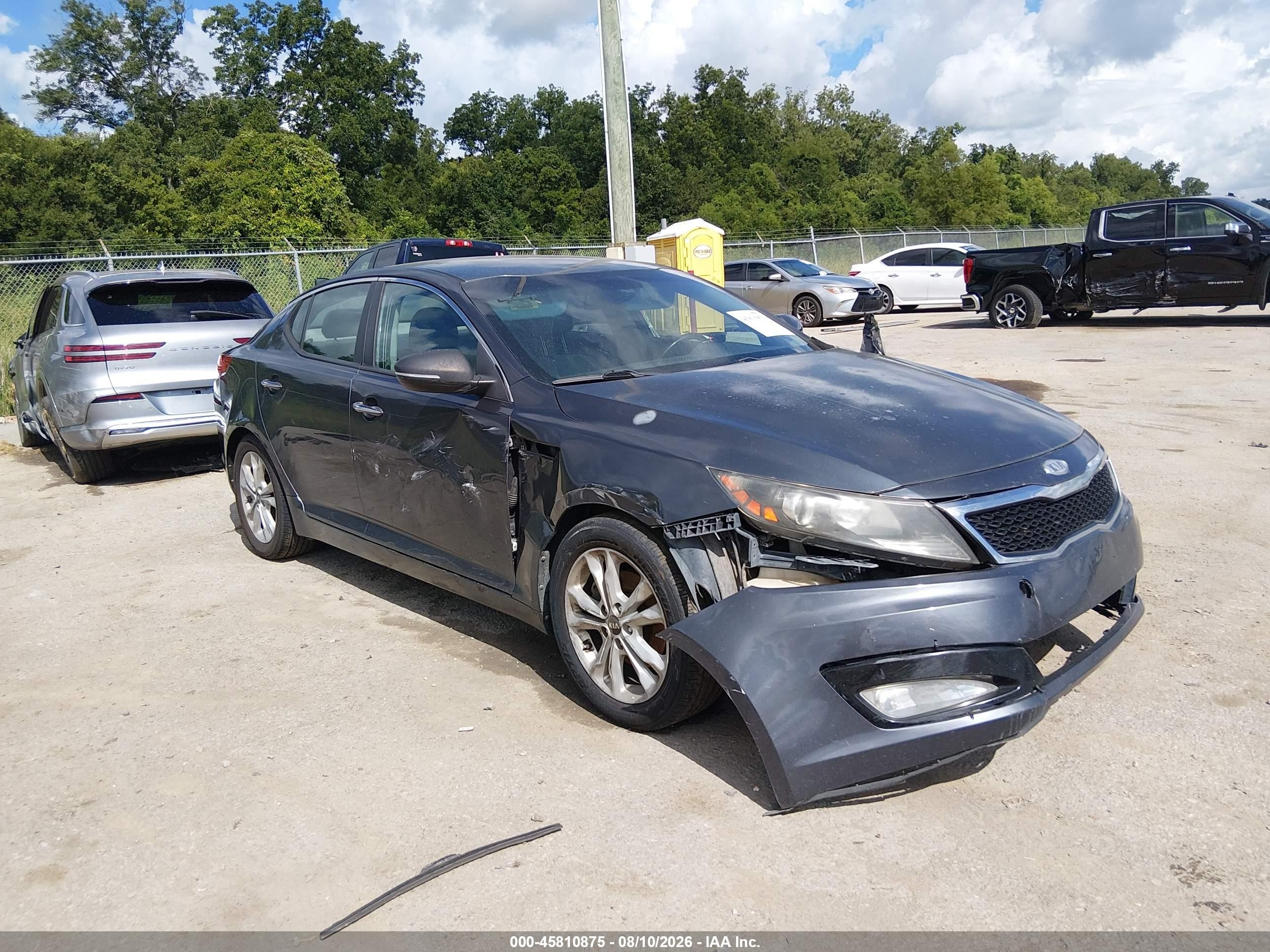 2011 Kia Optima Ex Серый vin: KNAGN4A79B5080243