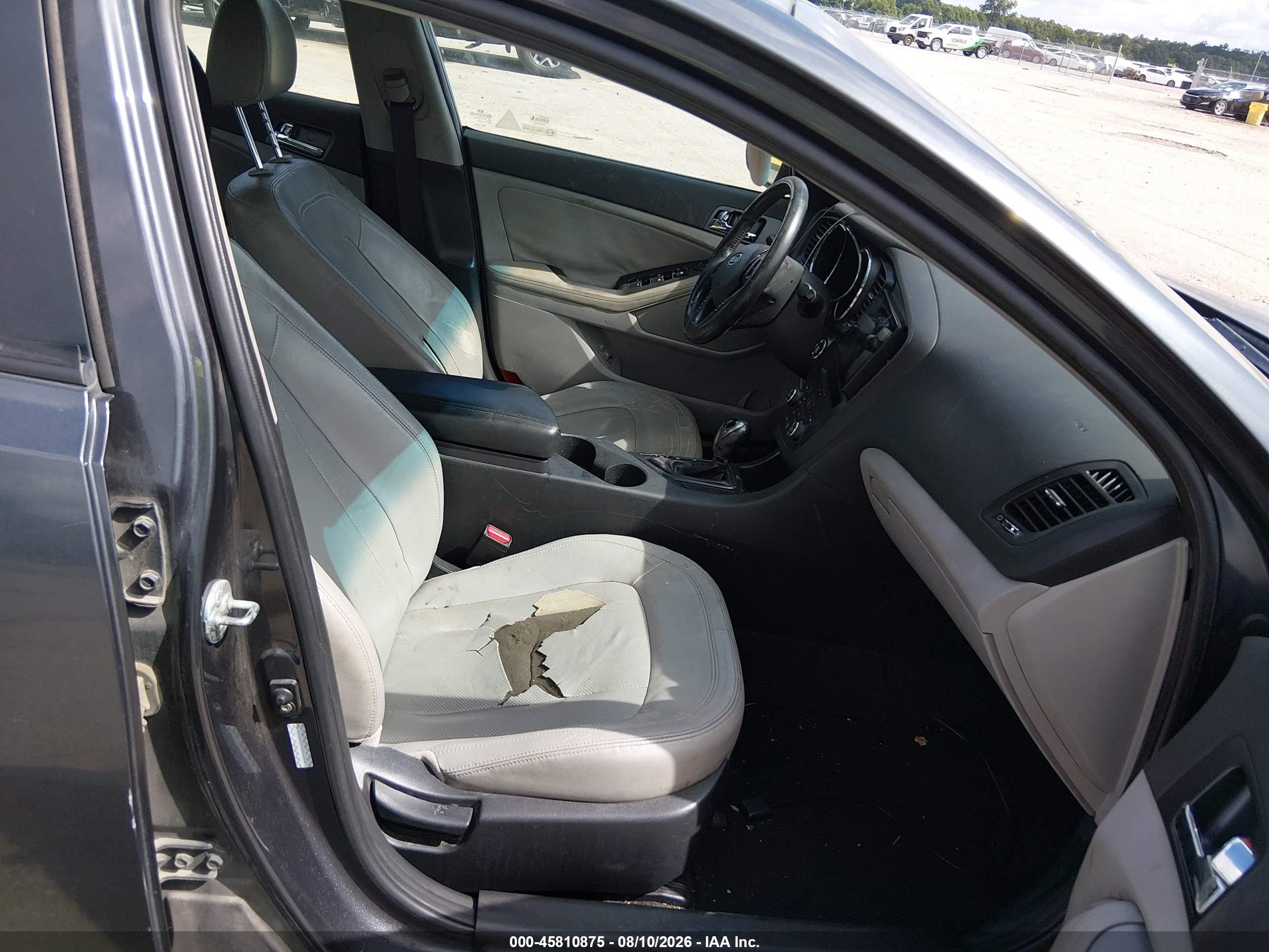 2011 Kia Optima Ex Gray vin: KNAGN4A79B5080243