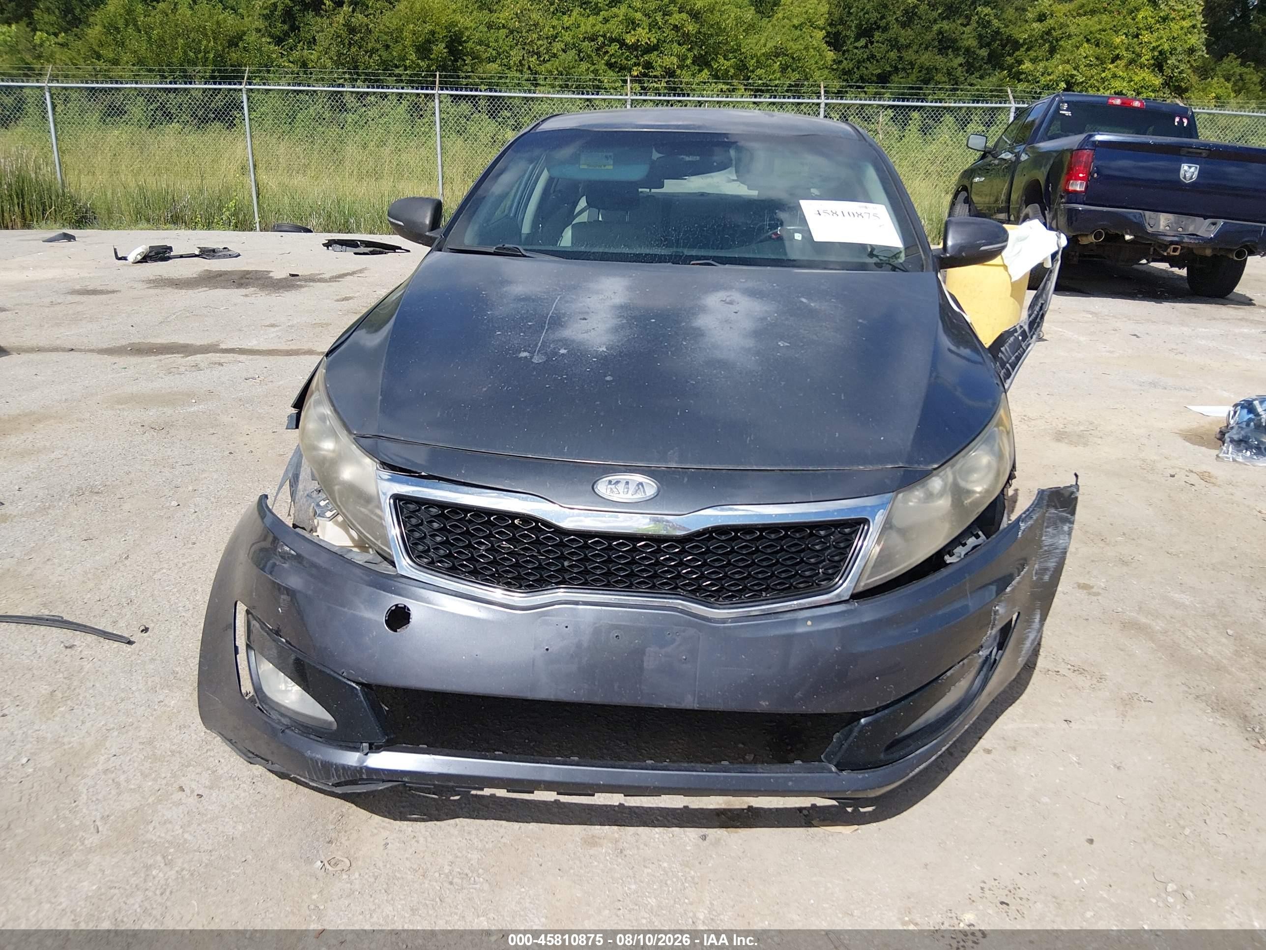 2011 Kia Optima Ex Gray vin: KNAGN4A79B5080243