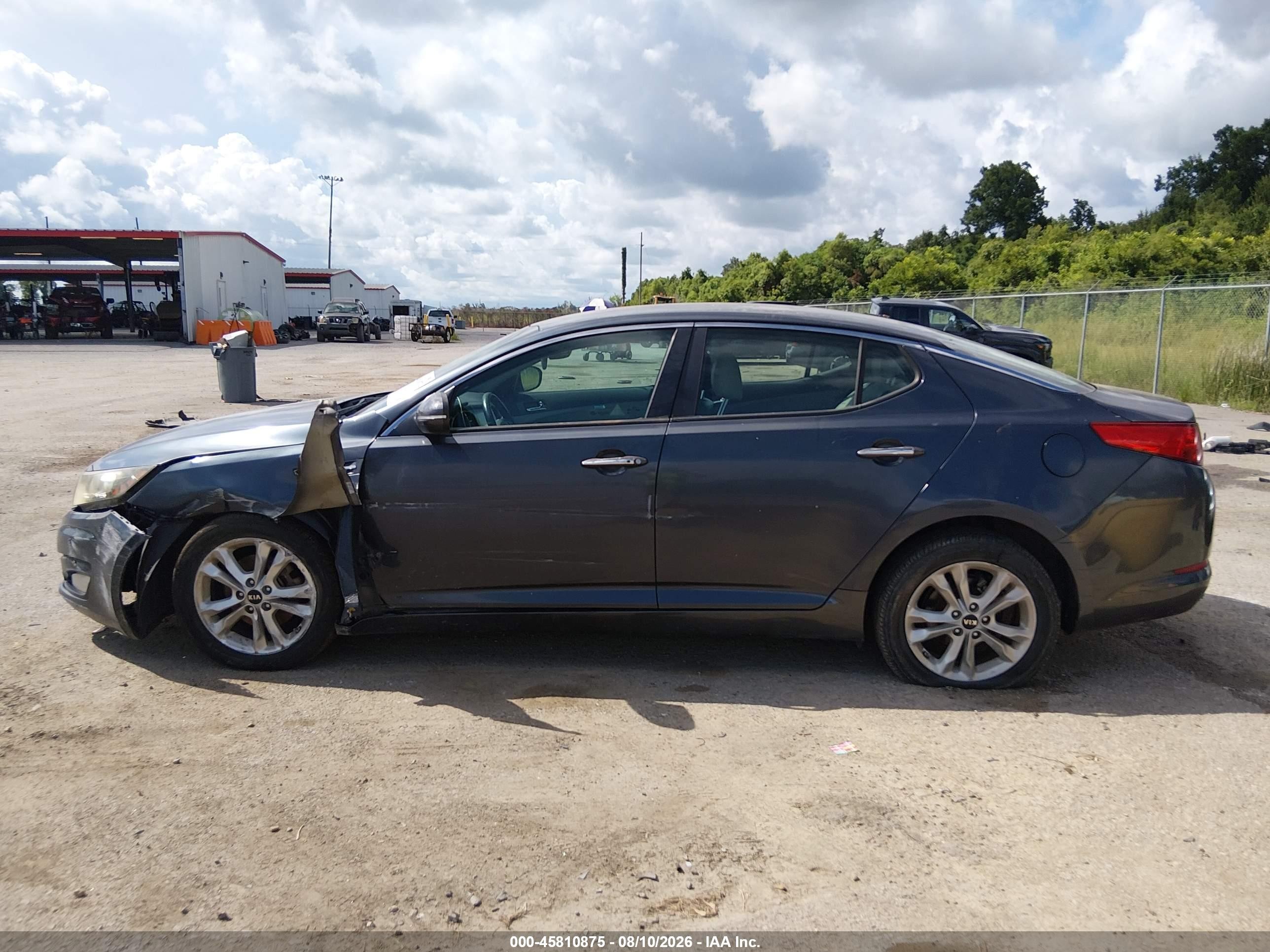 2011 Kia Optima Ex Gray vin: KNAGN4A79B5080243