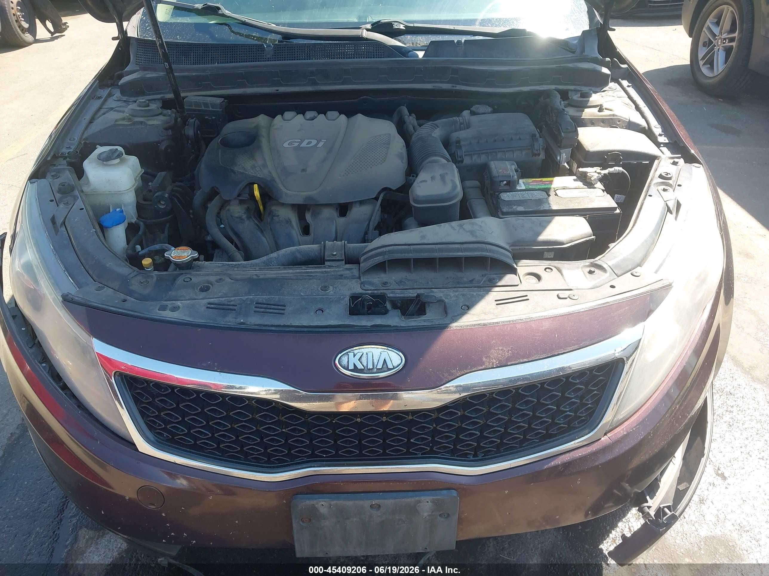 2011 Kia Optima Ex Burgundy vin: KNAGN4A7XB5048188